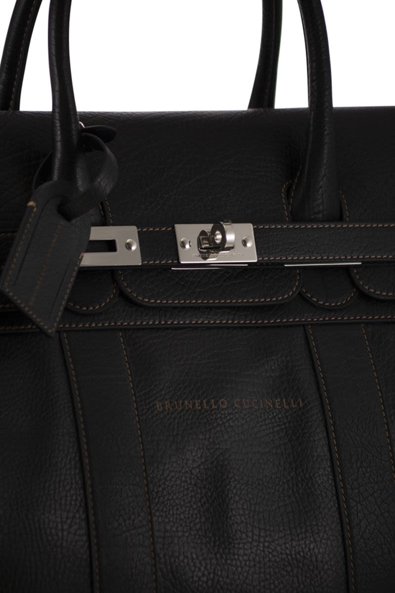 BRUNELLO CUCINELLI Country Handbag Mini in Grained Calfskin