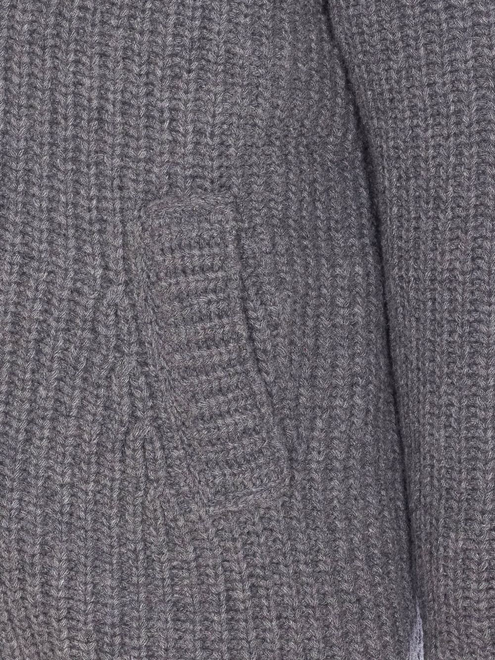 HERNO Men's Wool Knit Jacket with Detachable Inner Vest