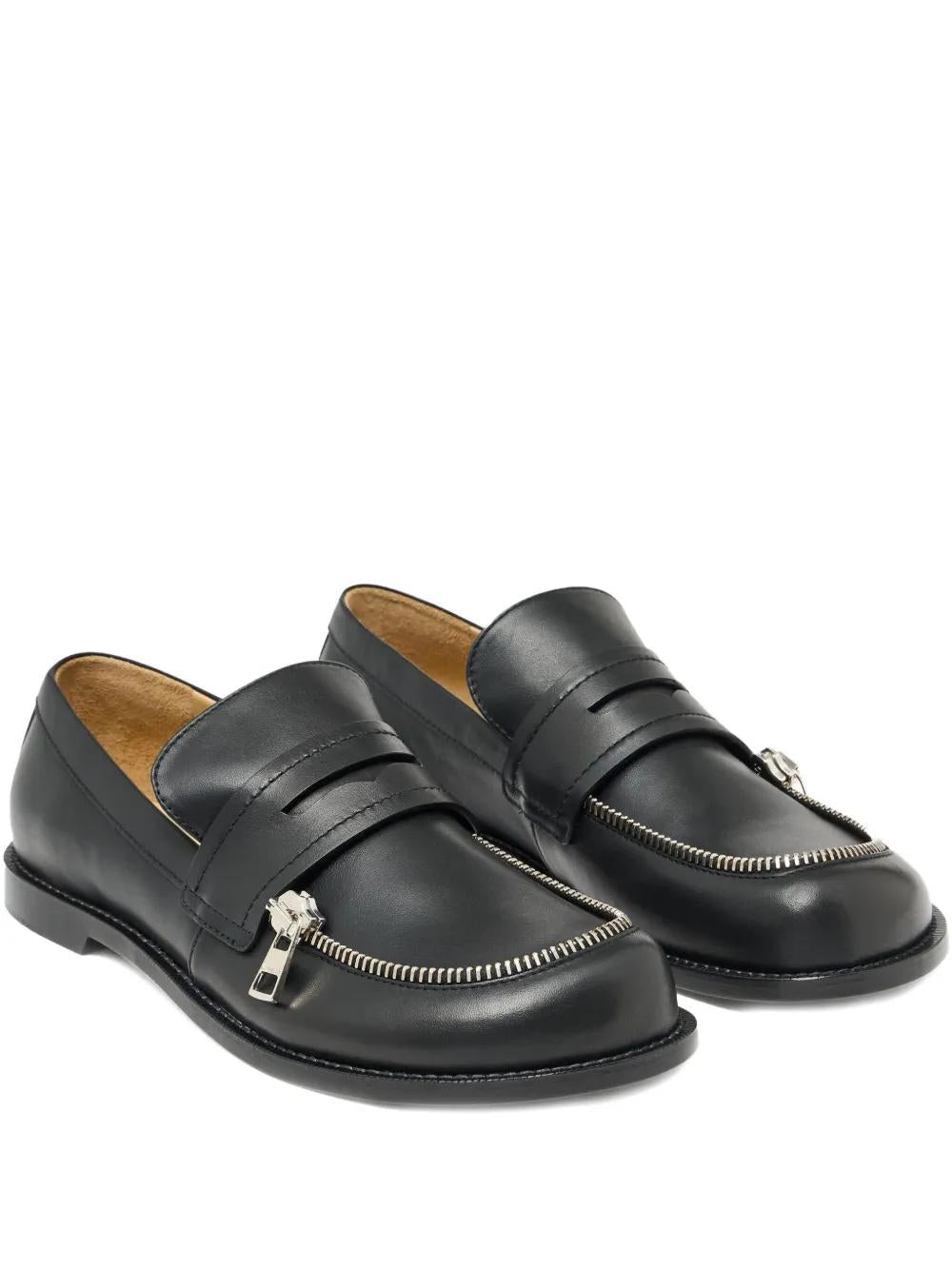 JW ANDERSON Penny Loafers with Zip Detail