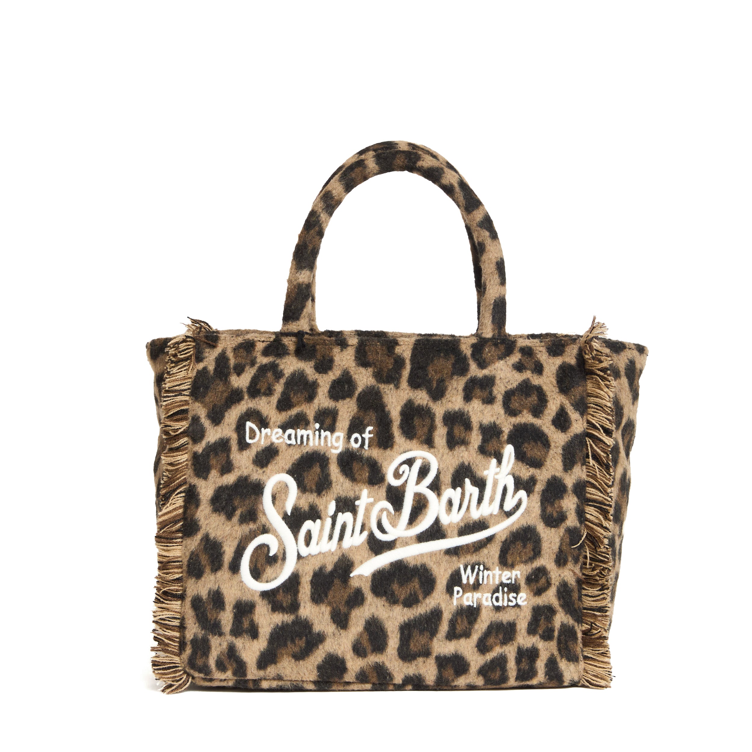 MC2 SAINT BARTH Leopard Midi Shoulder Handbag