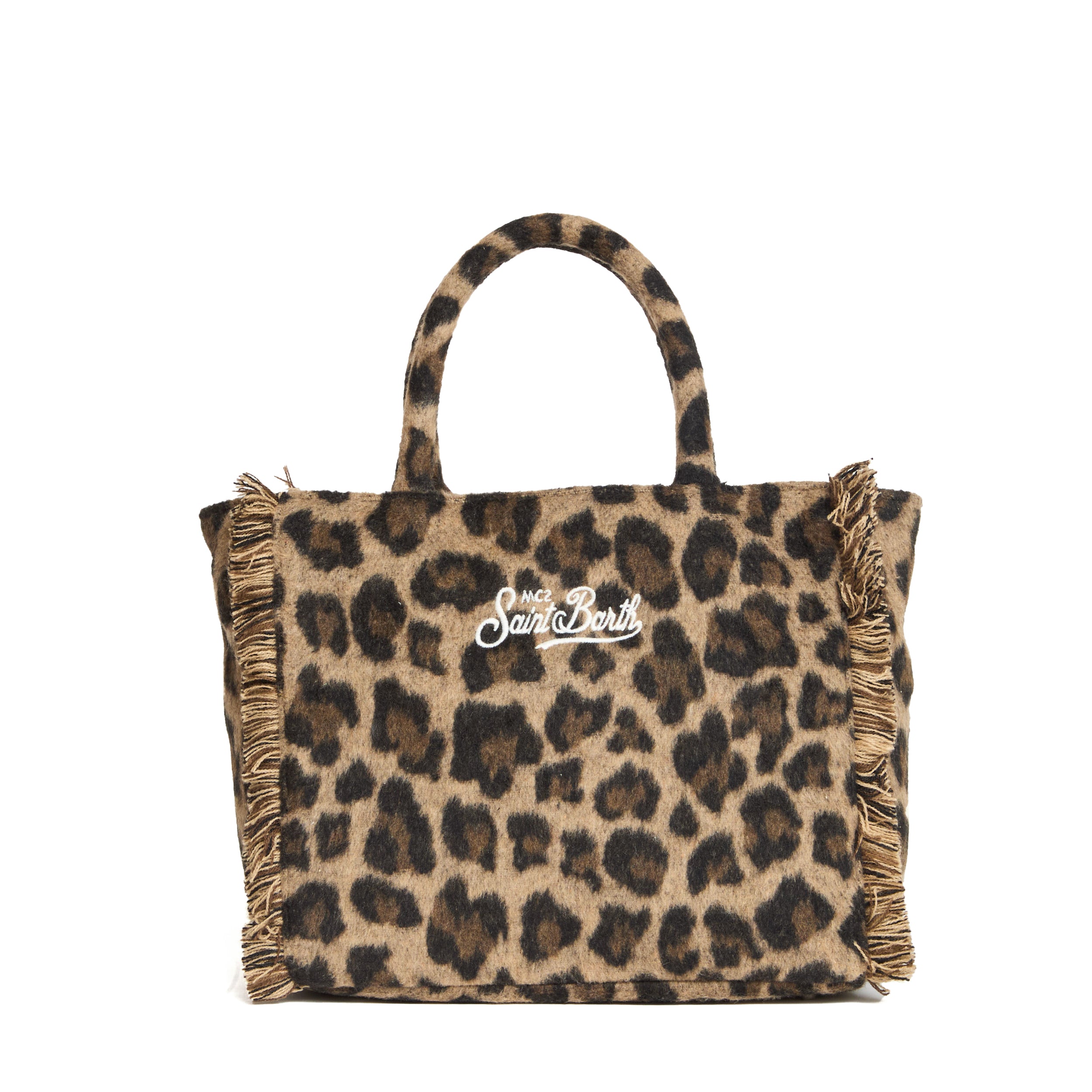 MC2 SAINT BARTH Leopard Midi Shoulder Handbag