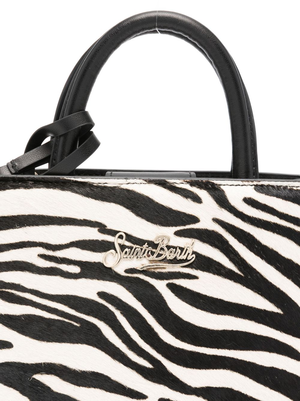 MC2 SAINT BARTH Mini Zebra Print Handbag