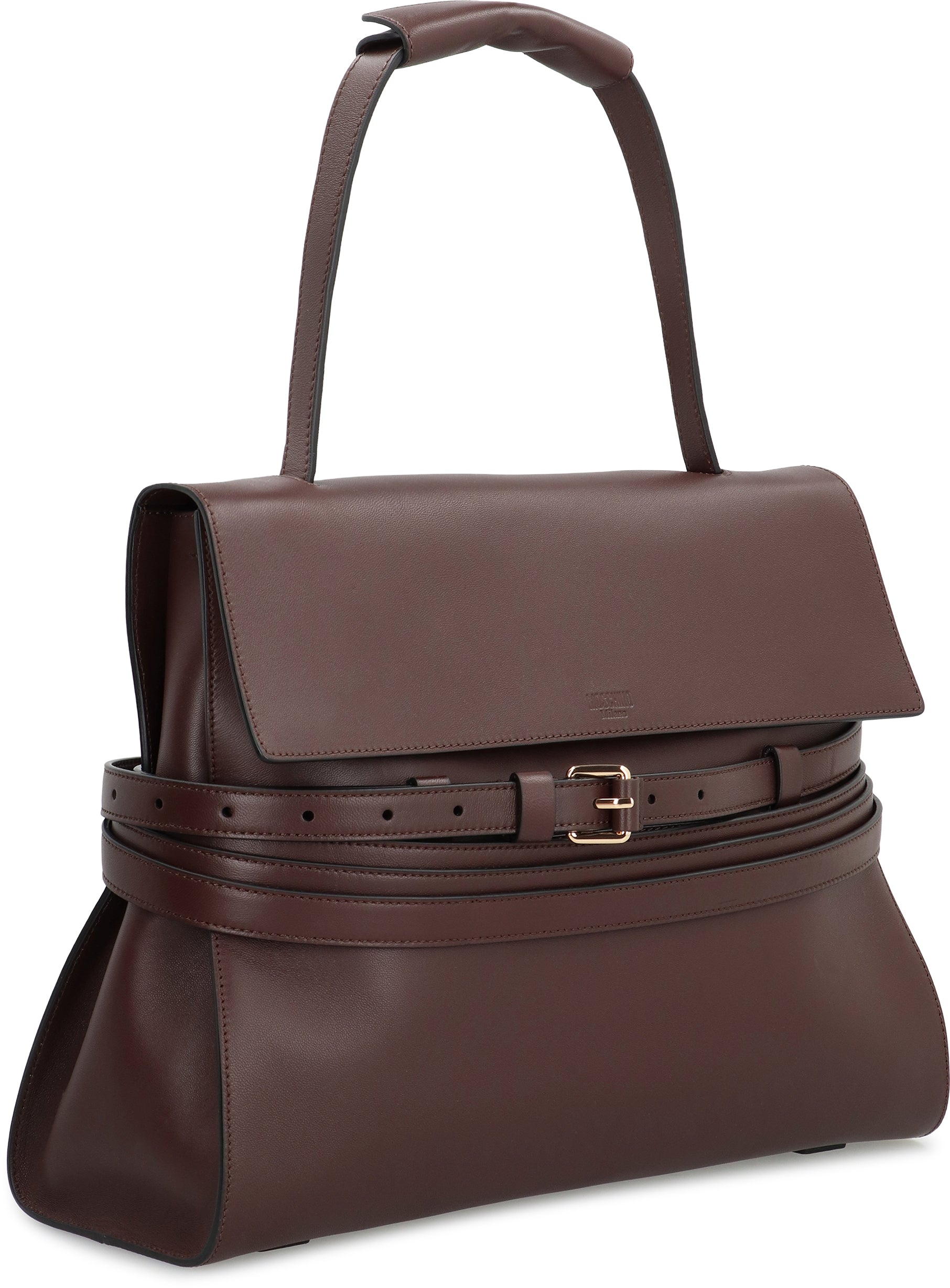 MOSCHINO COUTURE Leather Tie Me Handbag - 38 cm x 28 cm