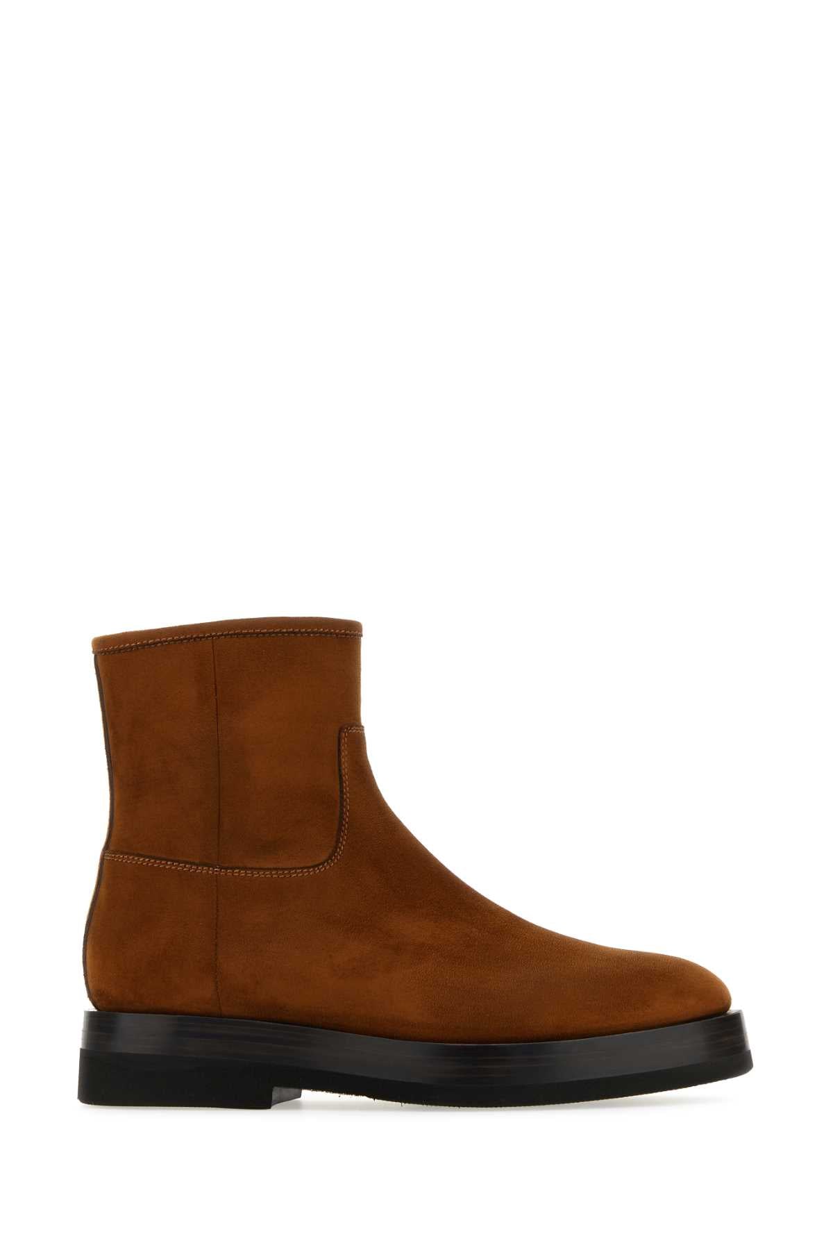 SANTONI Suede Ankle Boots for Men - Fall/Winter Collection