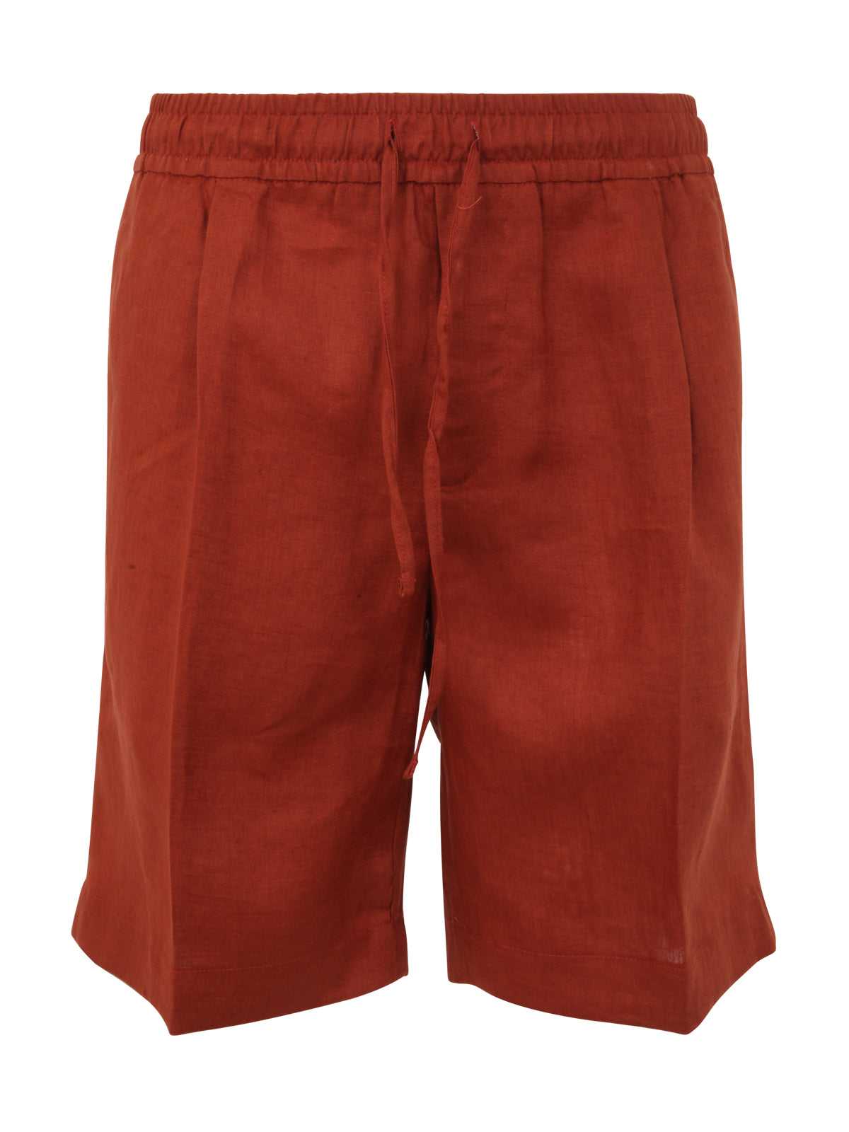 MICHAEL COAL Men's Mini Casual Linen Shorts with Drawstring
