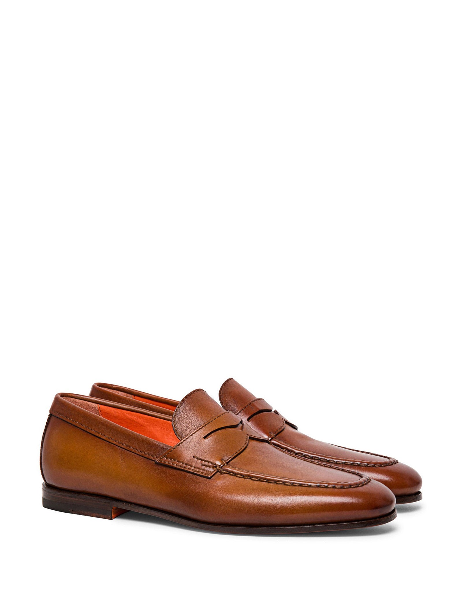 SANTONI Men's Premium Leather Moccasin - SS24 Collection