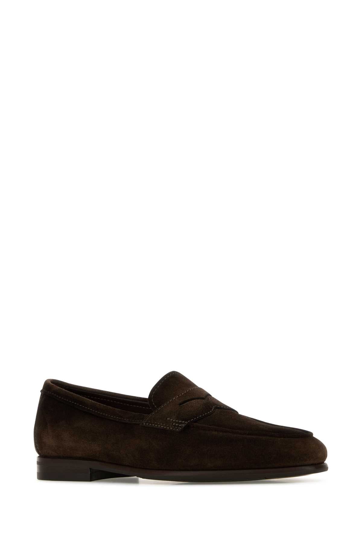 SANTONI Men's Suede Carlos Loafers - Fall/Winter 2024