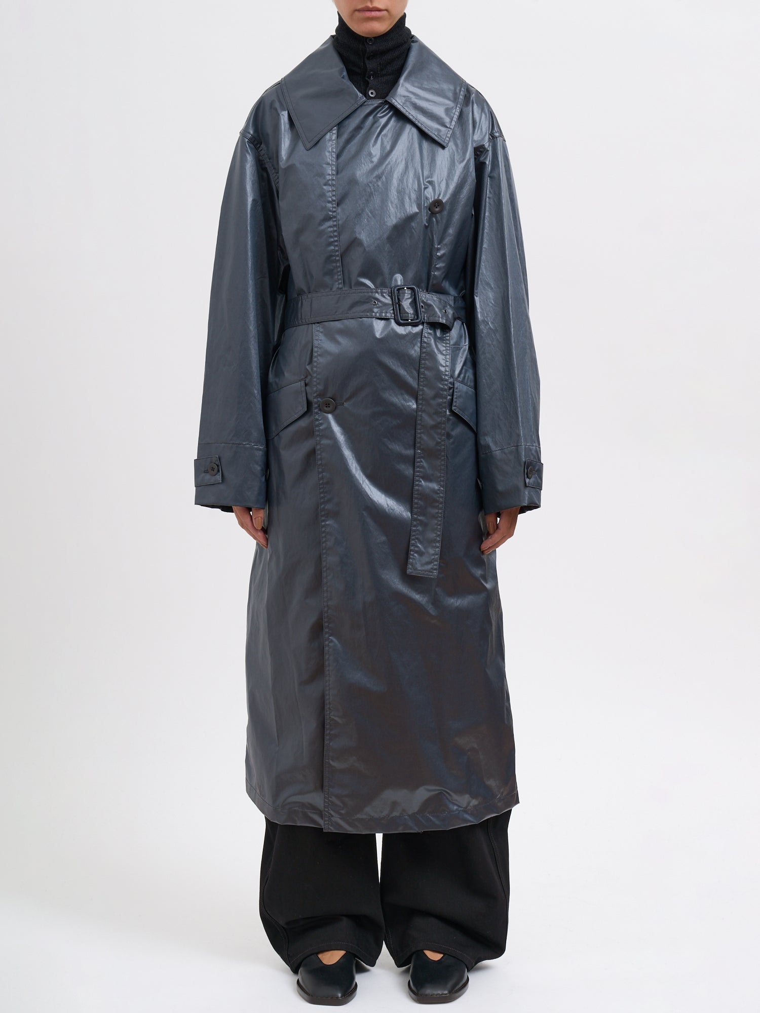 LEMAIRE Oversized Long-Length Trench Jacket