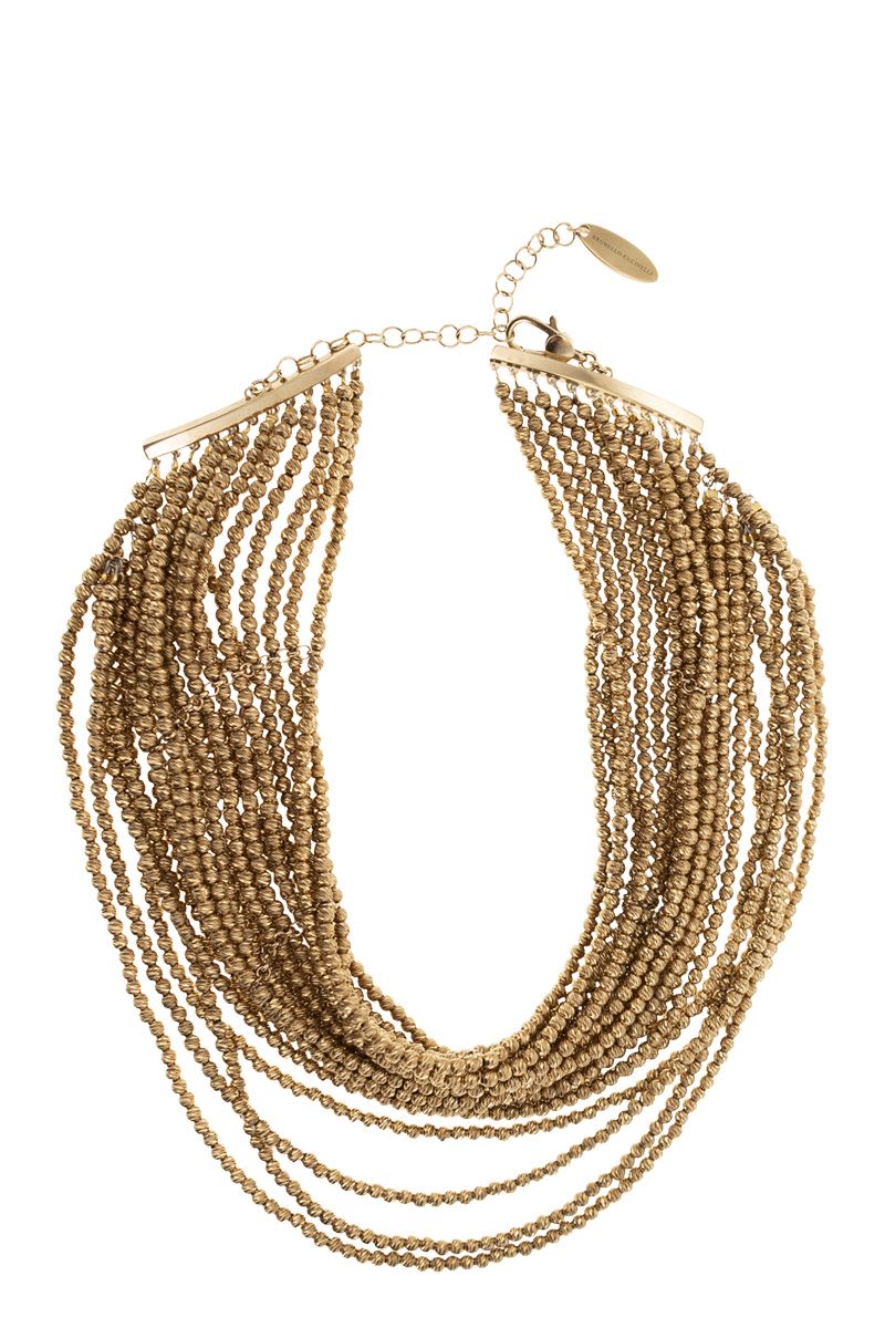 BRUNELLO CUCINELLI Contemporary Choker Necklace in 925 Silver