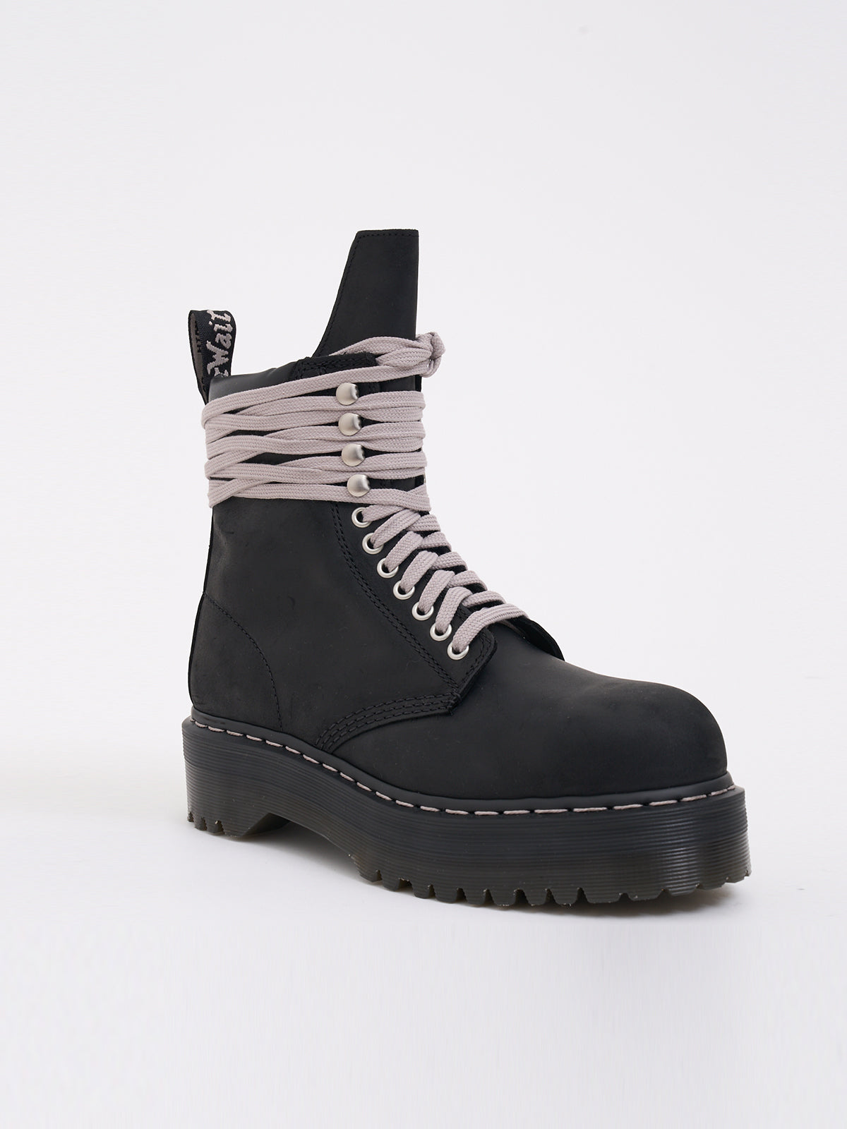 RICK OWENS Steel Toe Quad Sole Boots for Women
