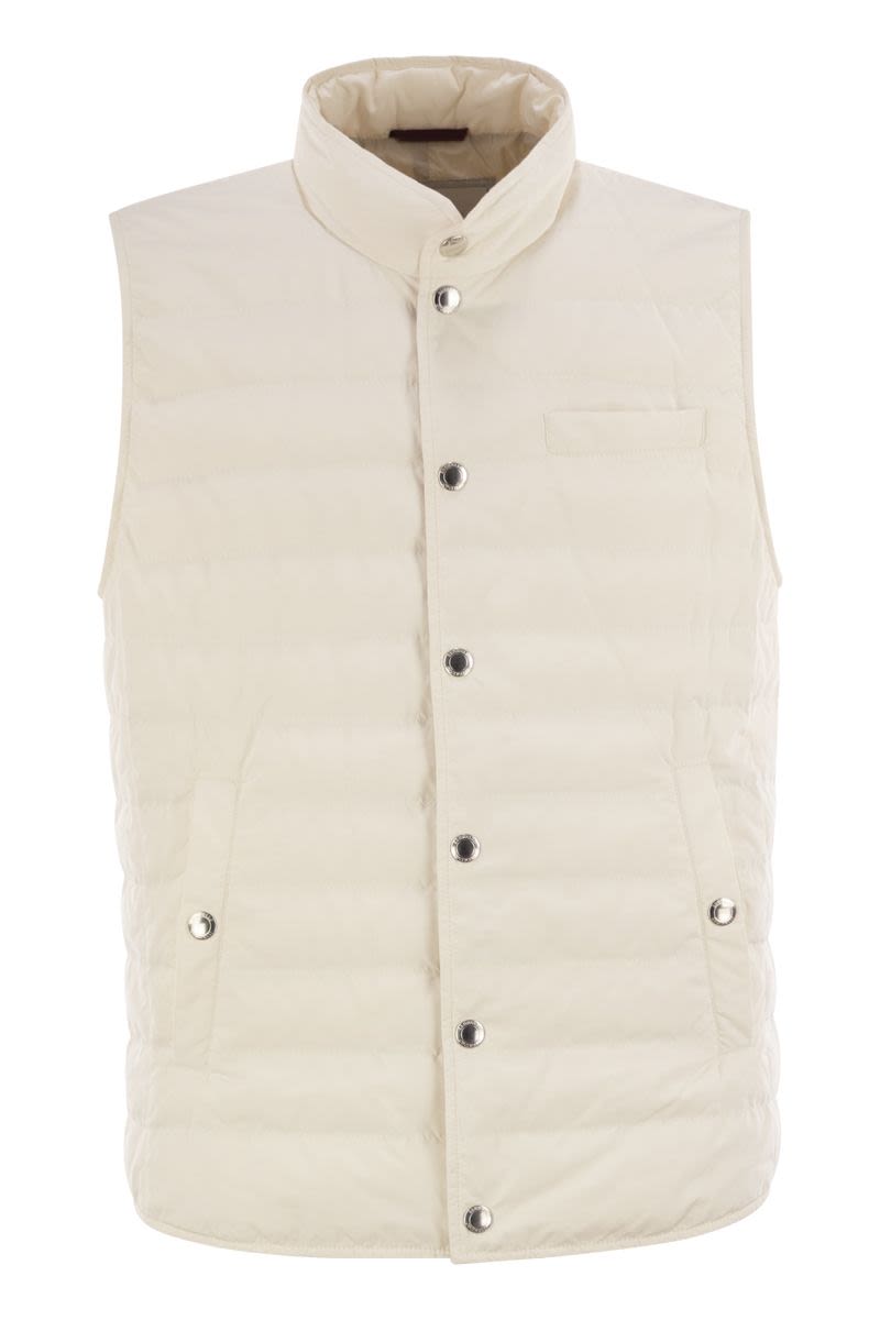 BRUNELLO CUCINELLI Lightweight Sleeveless Down Jacket for Men