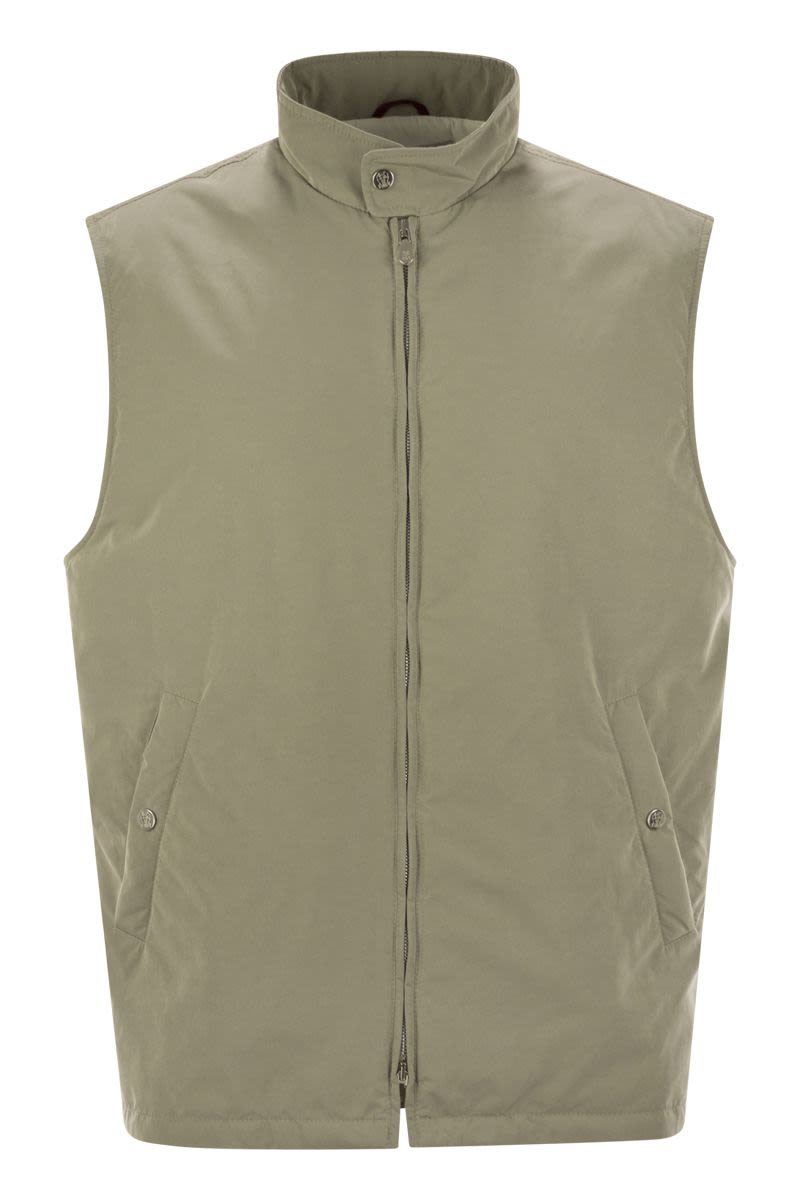 BRUNELLO CUCINELLI Water-Repellent Microfiber Waistcoat with Thermore® Padding