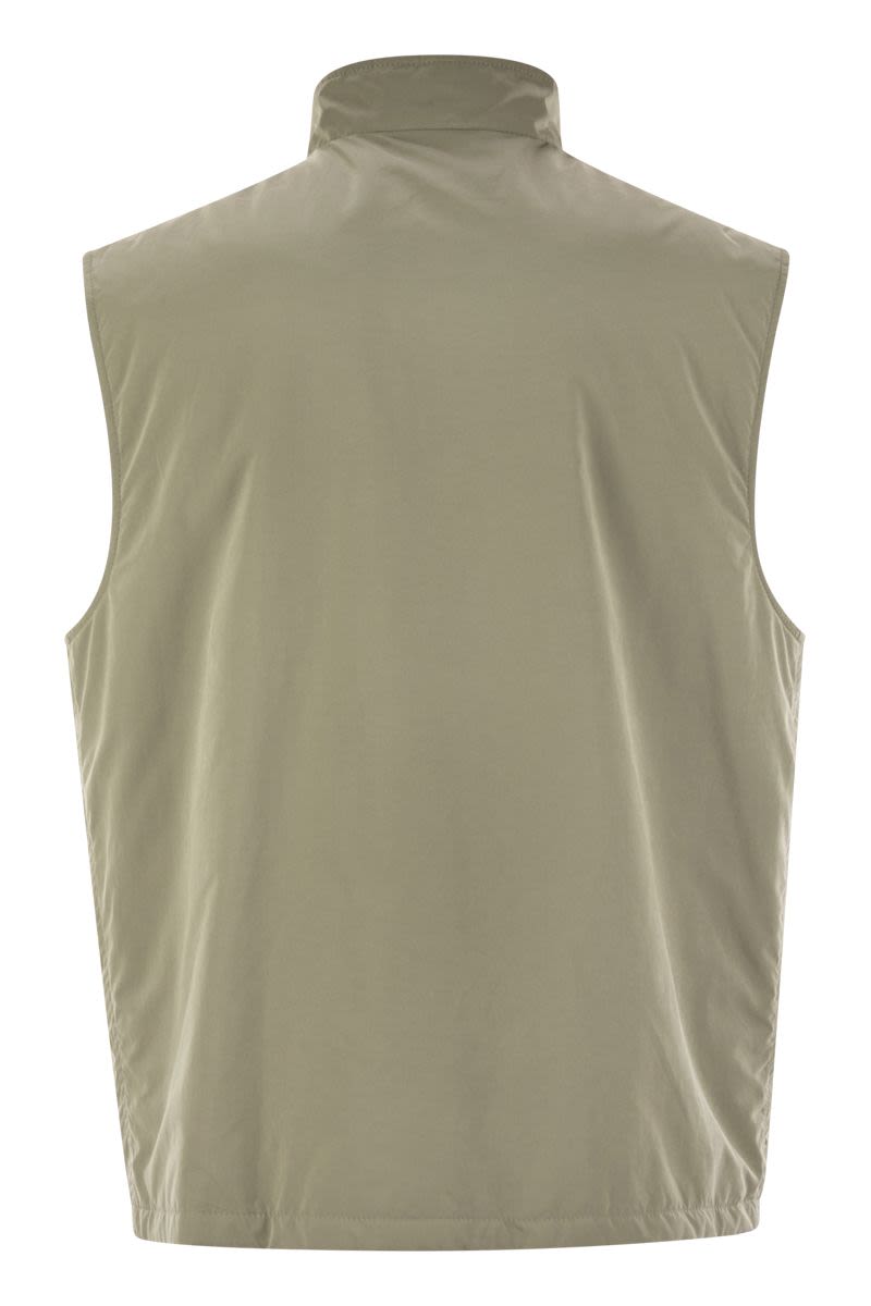 BRUNELLO CUCINELLI Water-Repellent Microfiber Waistcoat with Thermore® Padding