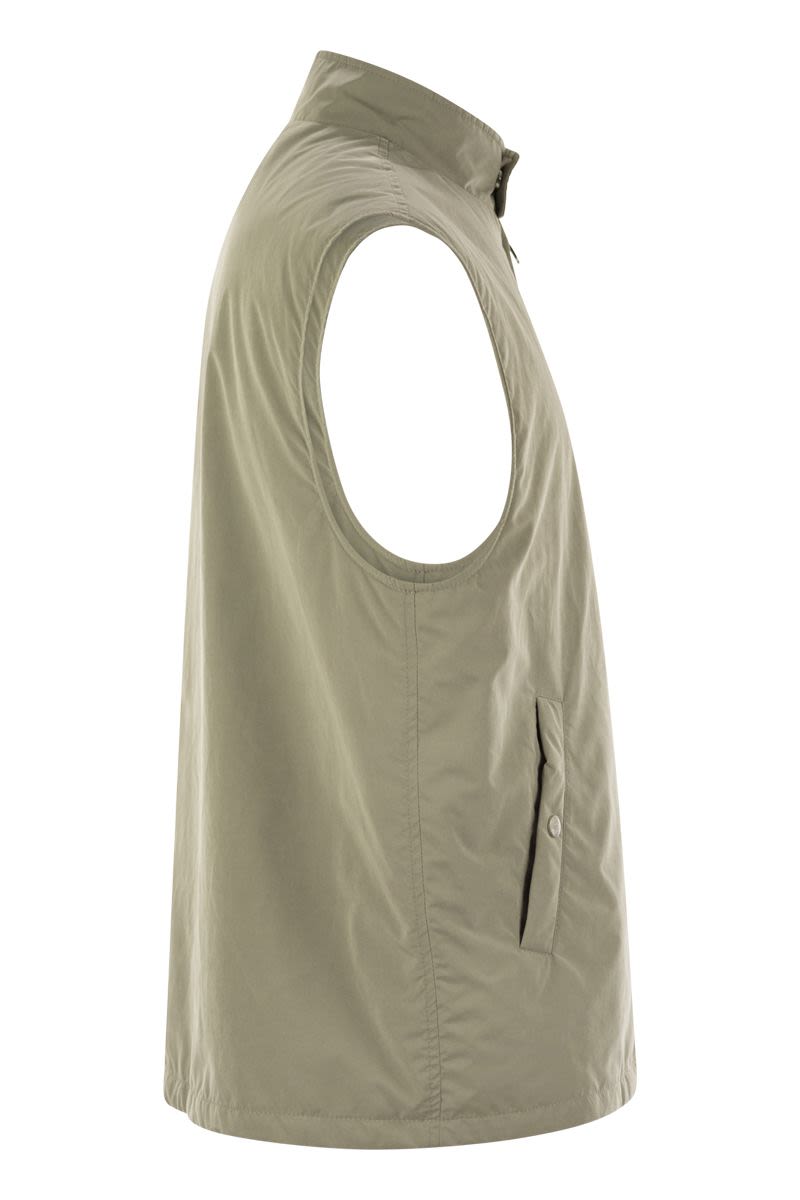 BRUNELLO CUCINELLI Water-Repellent Microfiber Waistcoat with Thermore® Padding