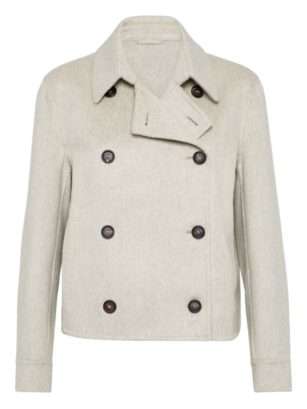 BRUNELLO CUCINELLI Double-Breasted Cashmere Overcoat for Women