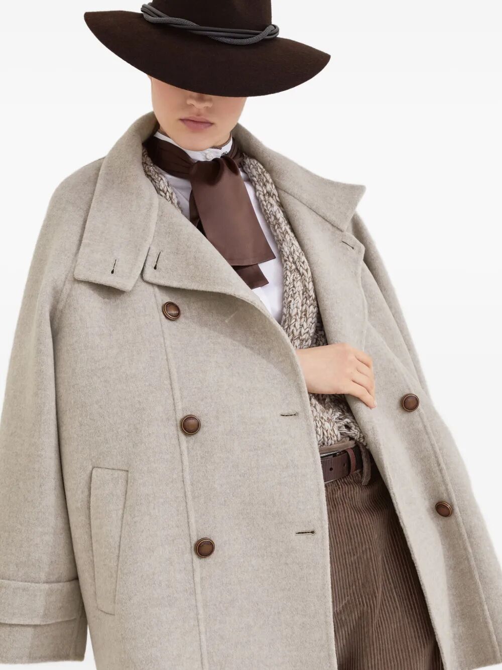 BRUNELLO CUCINELLI Double-Breasted Jacket for Women - Fall/Winter 2025