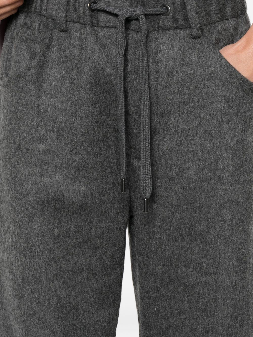 BRUNELLO CUCINELLI Wool Drawstring Trousers