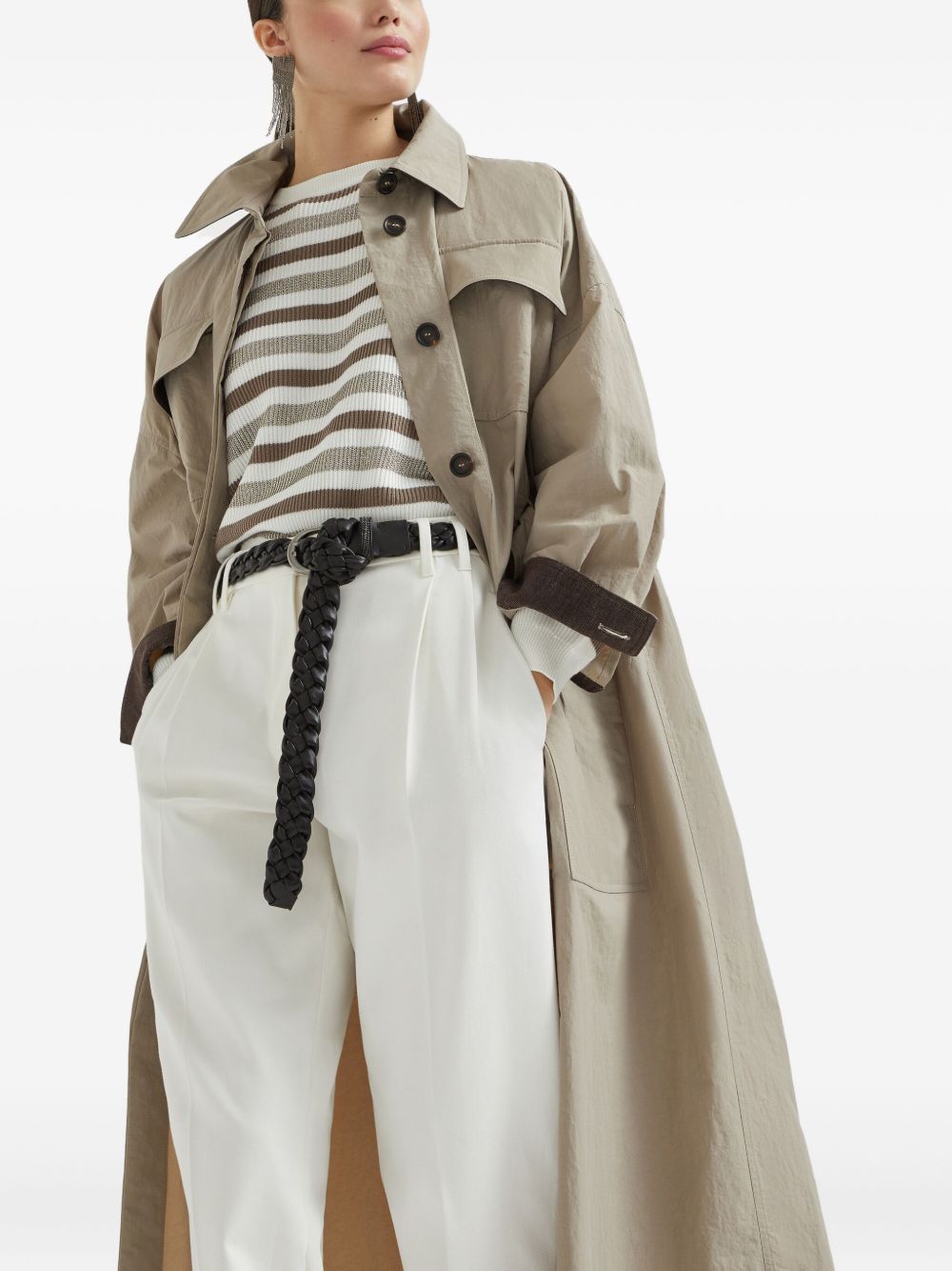 BRUNELLO CUCINELLI Nylon Trench Jacket for Women - Fall/Winter 2025