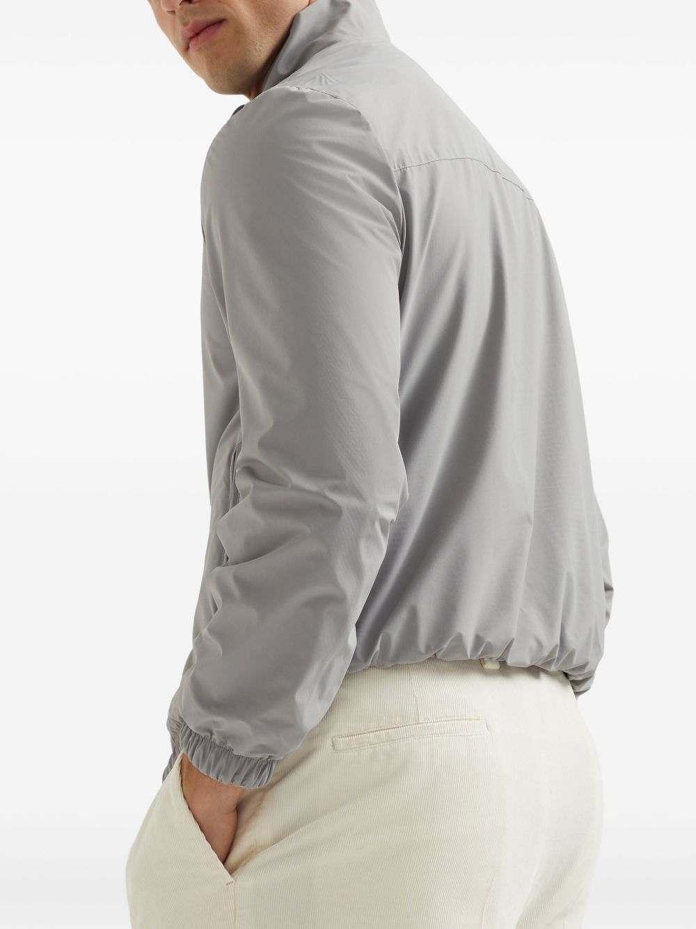 BRUNELLO CUCINELLI Men's Silk Blend Blouson Jacket - FW25