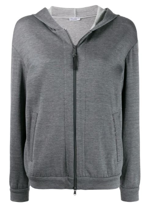 BRUNELLO CUCINELLI Classic Hooded Zip Sweater for Women
