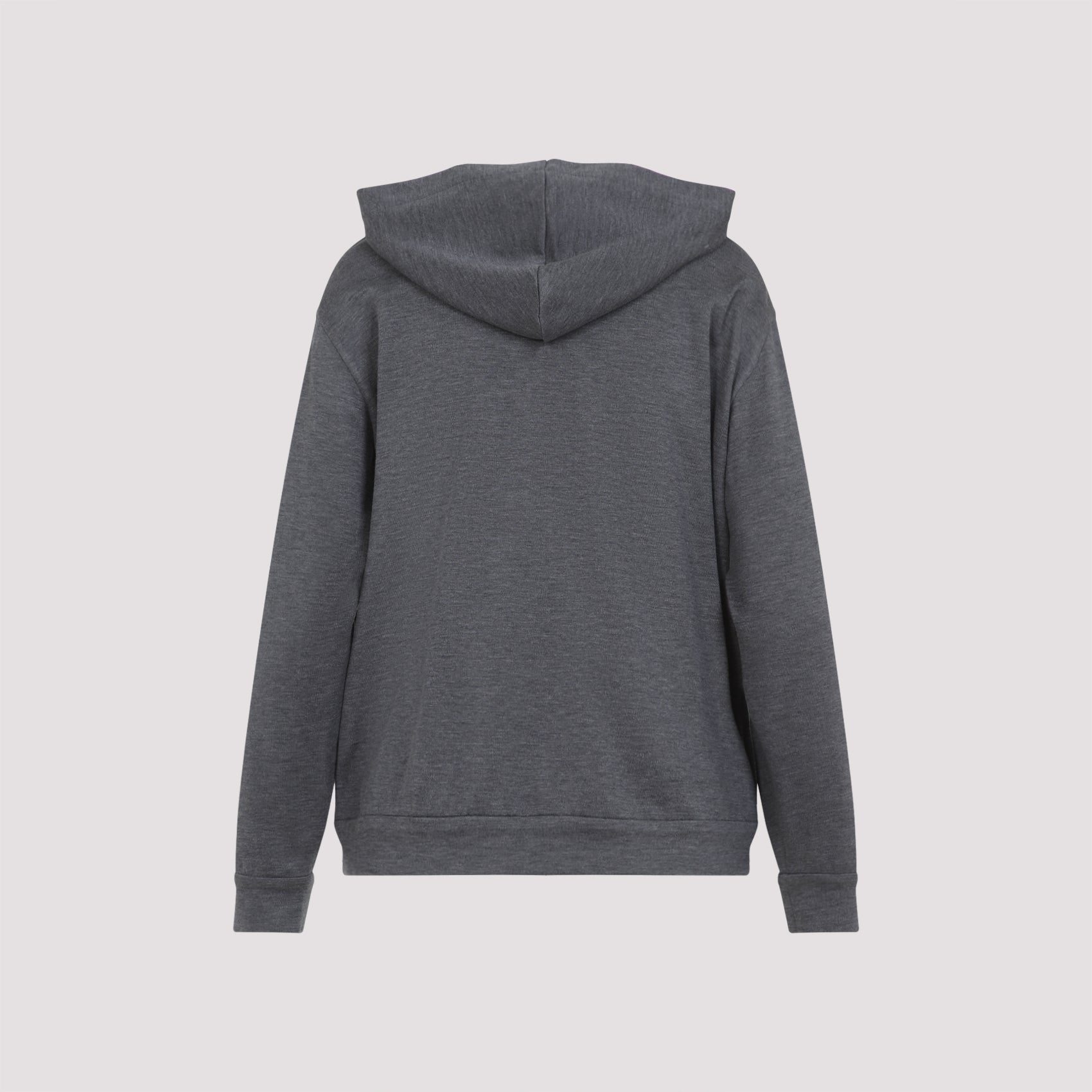 BRUNELLO CUCINELLI Cotton-Silk Hoodie with Jewel Embellishments