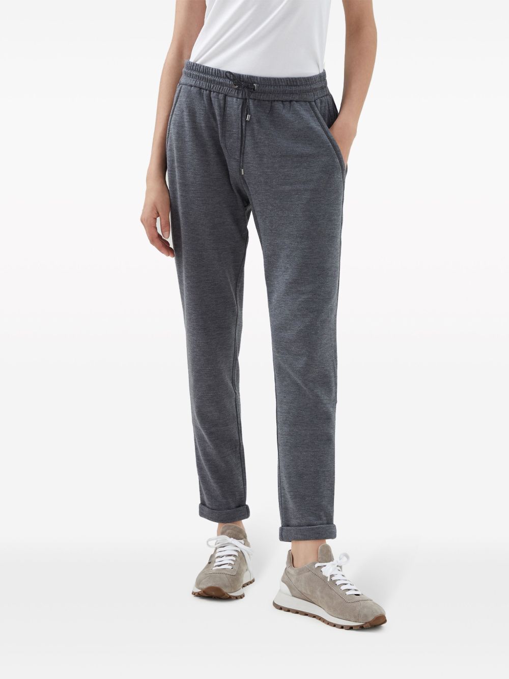 BRUNELLO CUCINELLI Mid-Rise Drawstring Trousers for Women