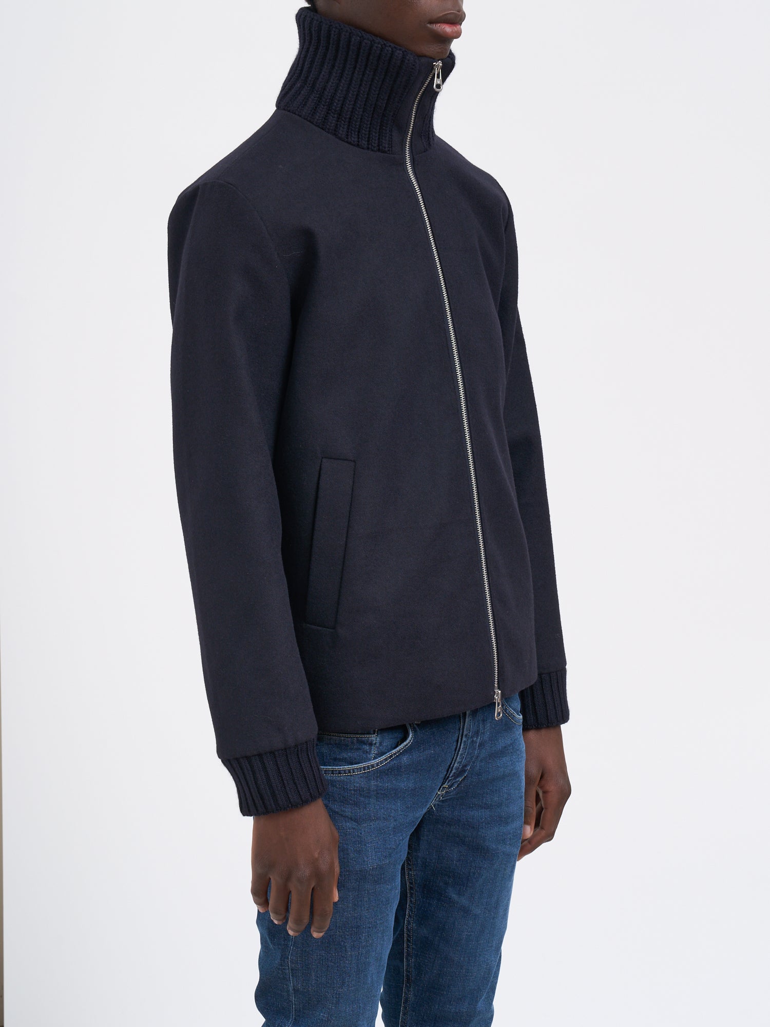 DANIELE ALESSANDRINI Wool Blend Jacket for Men - FW25 Collection