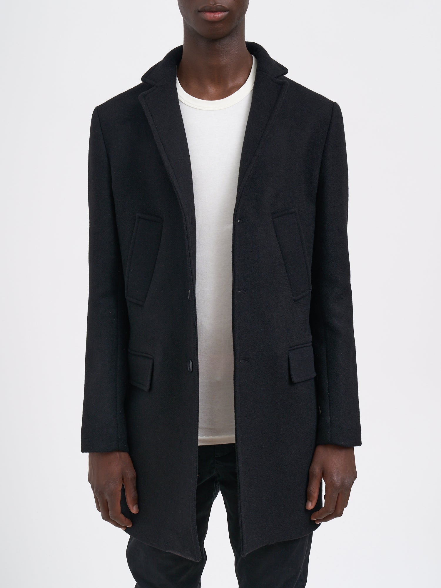 DANIELE ALESSANDRINI Men's Single-Breasted Wool Jacket - Size 50