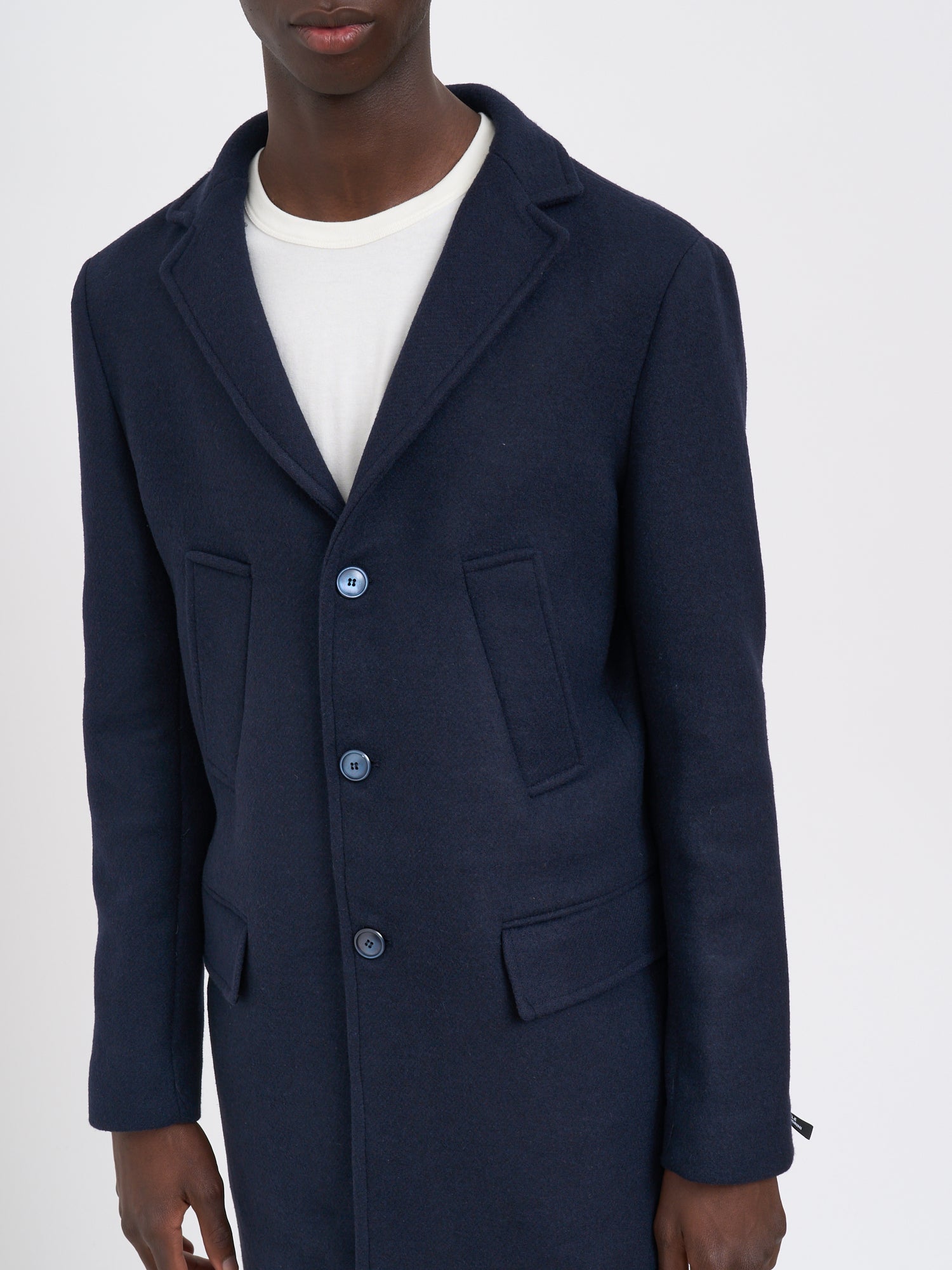 DANIELE ALESSANDRINI Single-Breasted Wool Jacket - Size 50 for Men