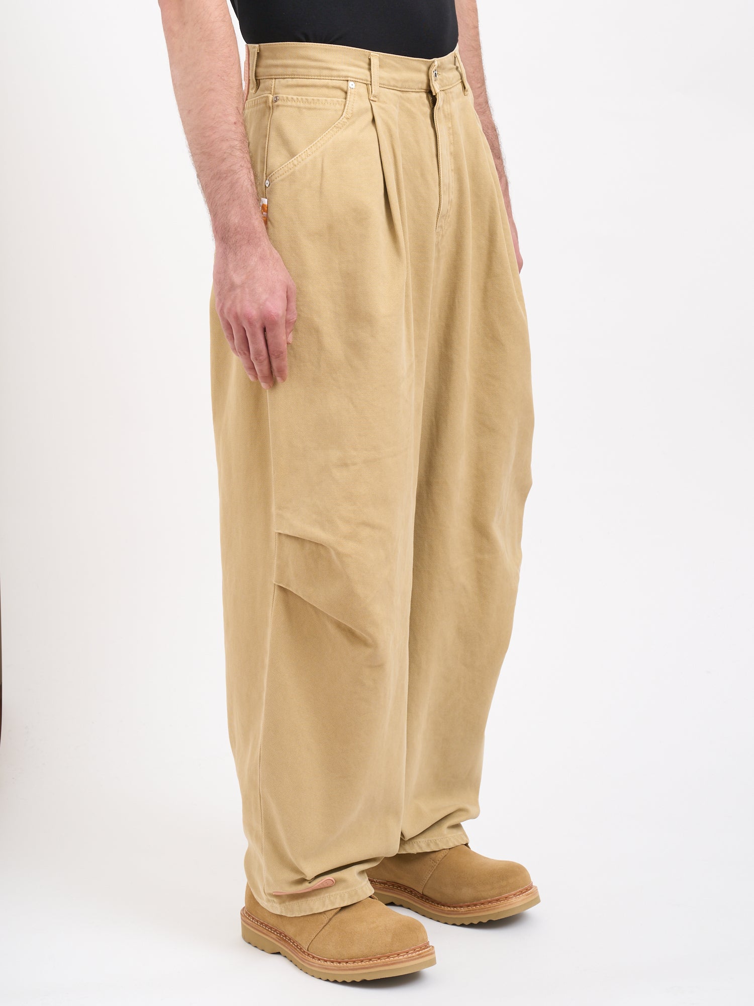 PDF Wide Leg Trousers with Bandana Cuffs - Size 32