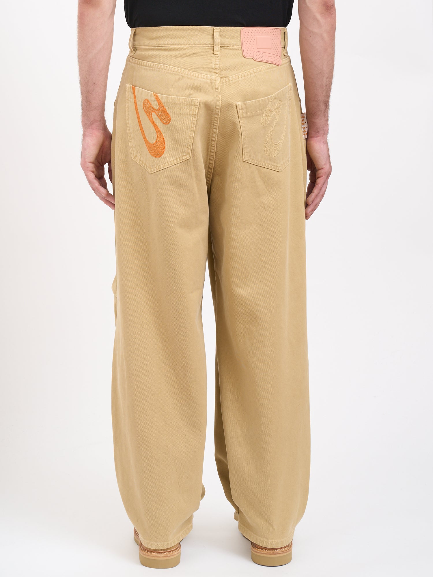 PDF Wide Leg Trousers with Bandana Cuffs - Size 32