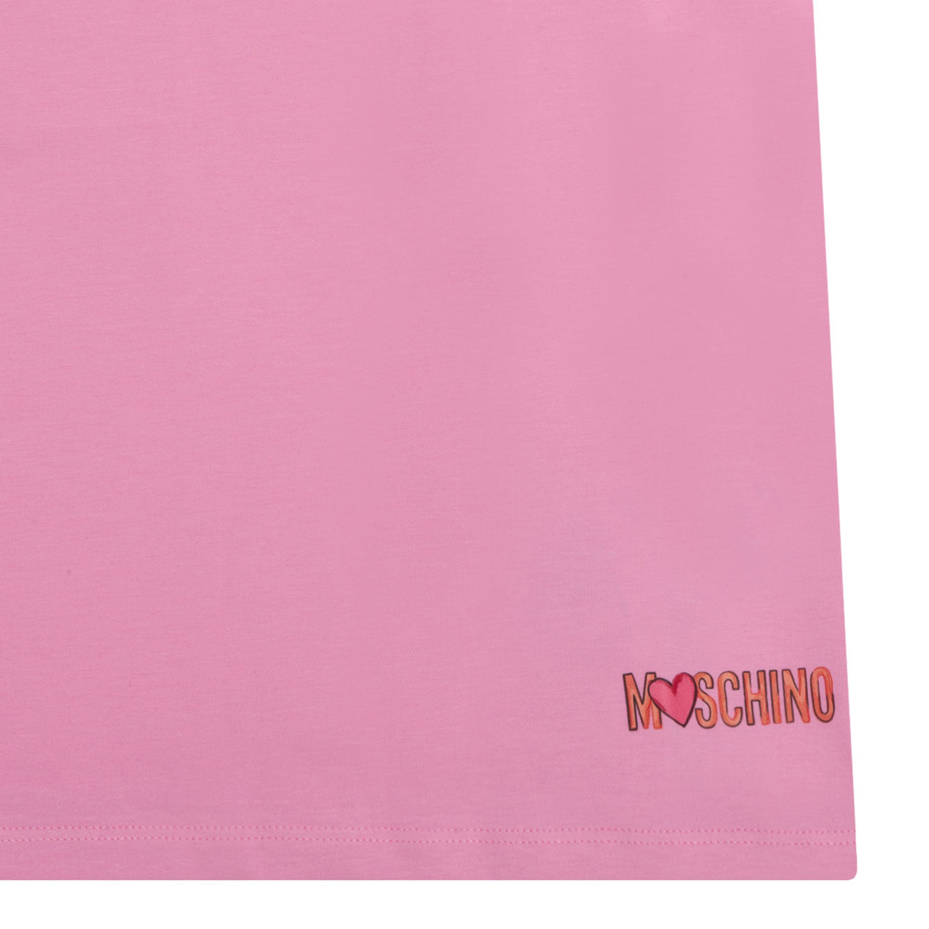 MOSCHINO KIDS Mini Cotton-Lycra-Linen Dress for Girls - SS24 Collection