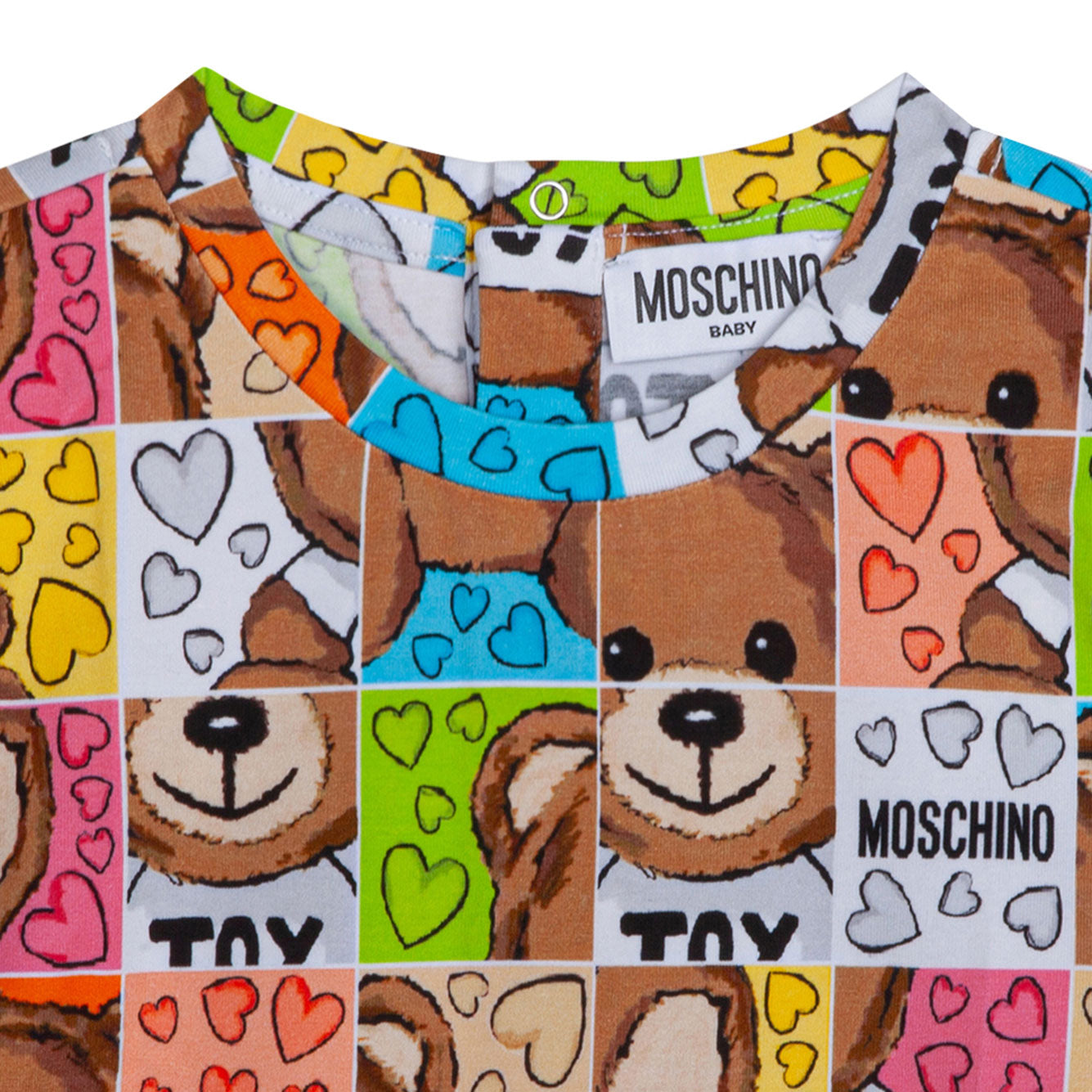 MOSCHINO KIDS Multicolour Cotton-Lycra-Linen Dress for Girls