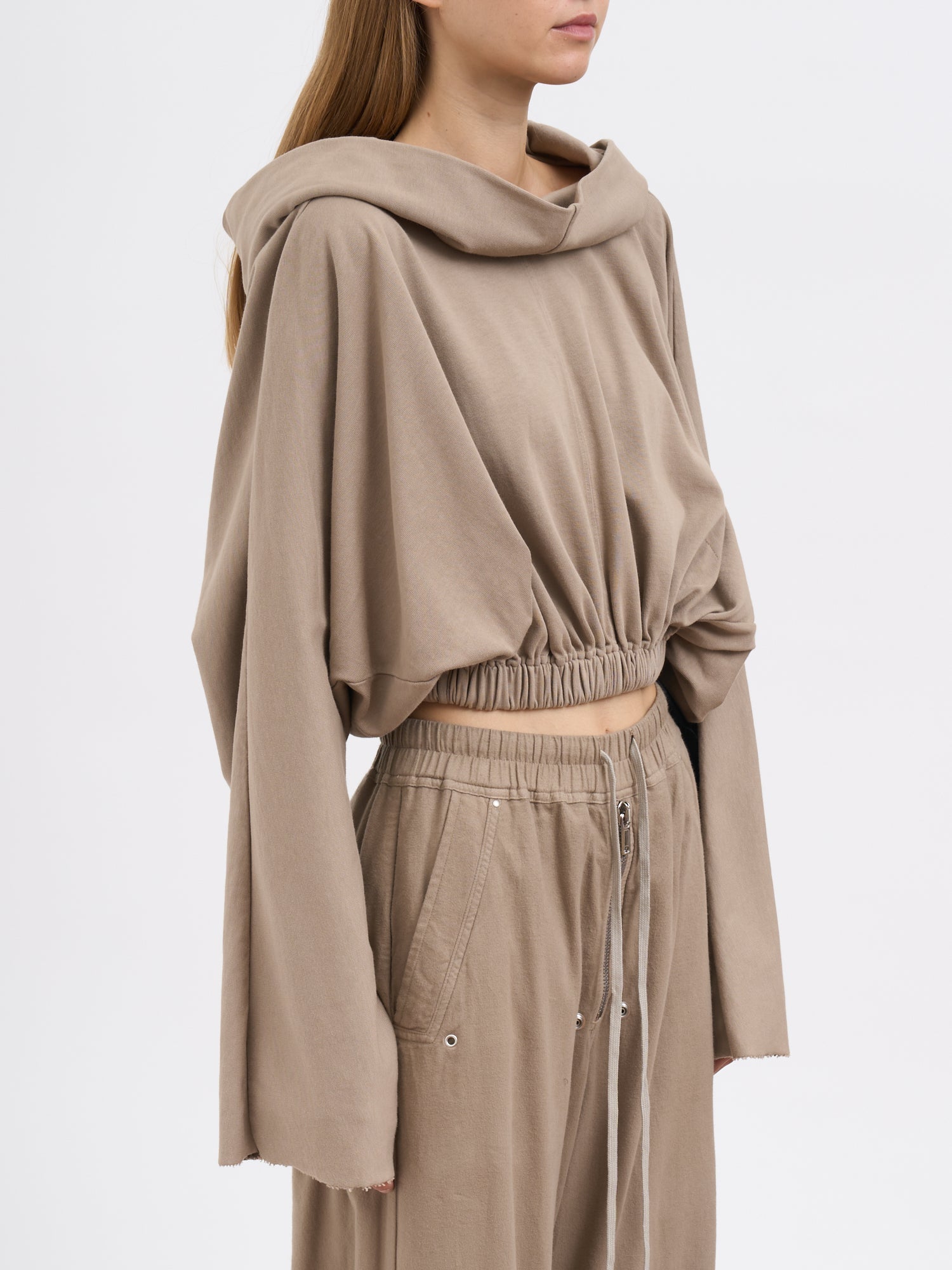 DRKSHDW Cropped Hooded Sweatshirt