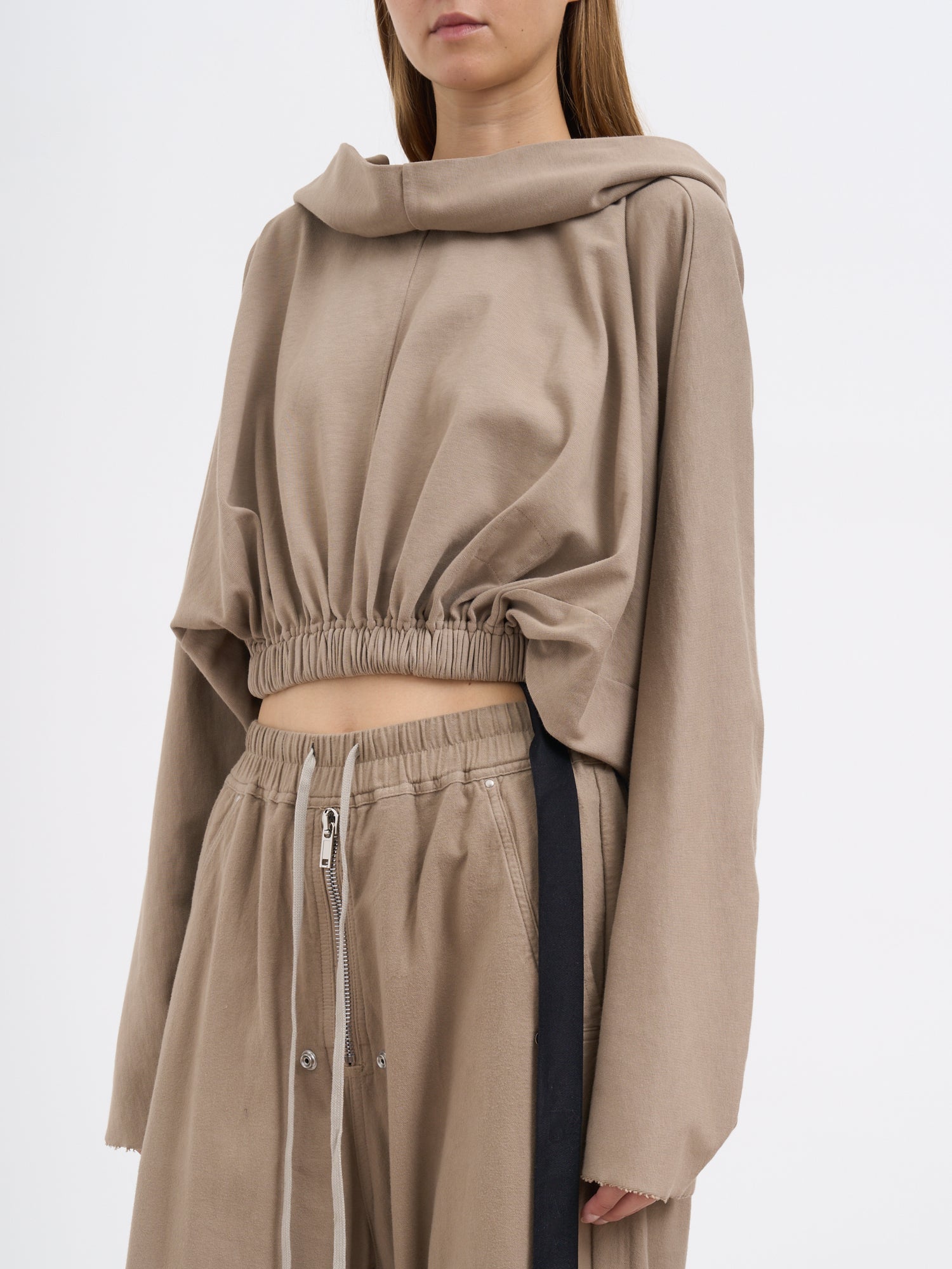 DRKSHDW Cropped Hooded Sweatshirt