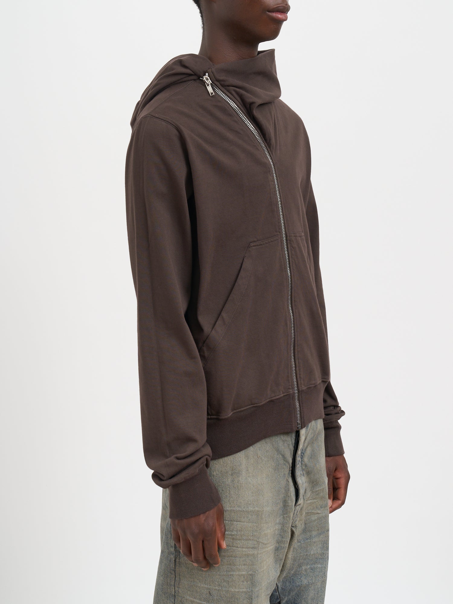 DRKSHDW Asymmetrical Zip Mountain Hoodie Sweatshirt - Size Medium