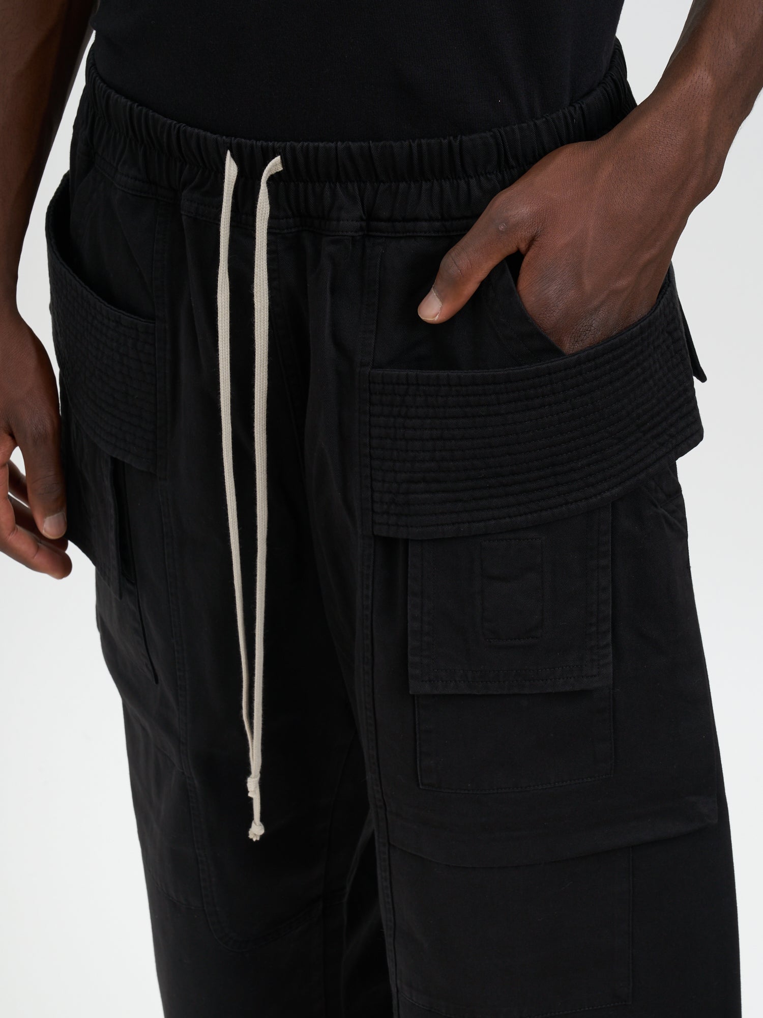 DRKSHDW Wide Cargo Drawstring Pants - Size M