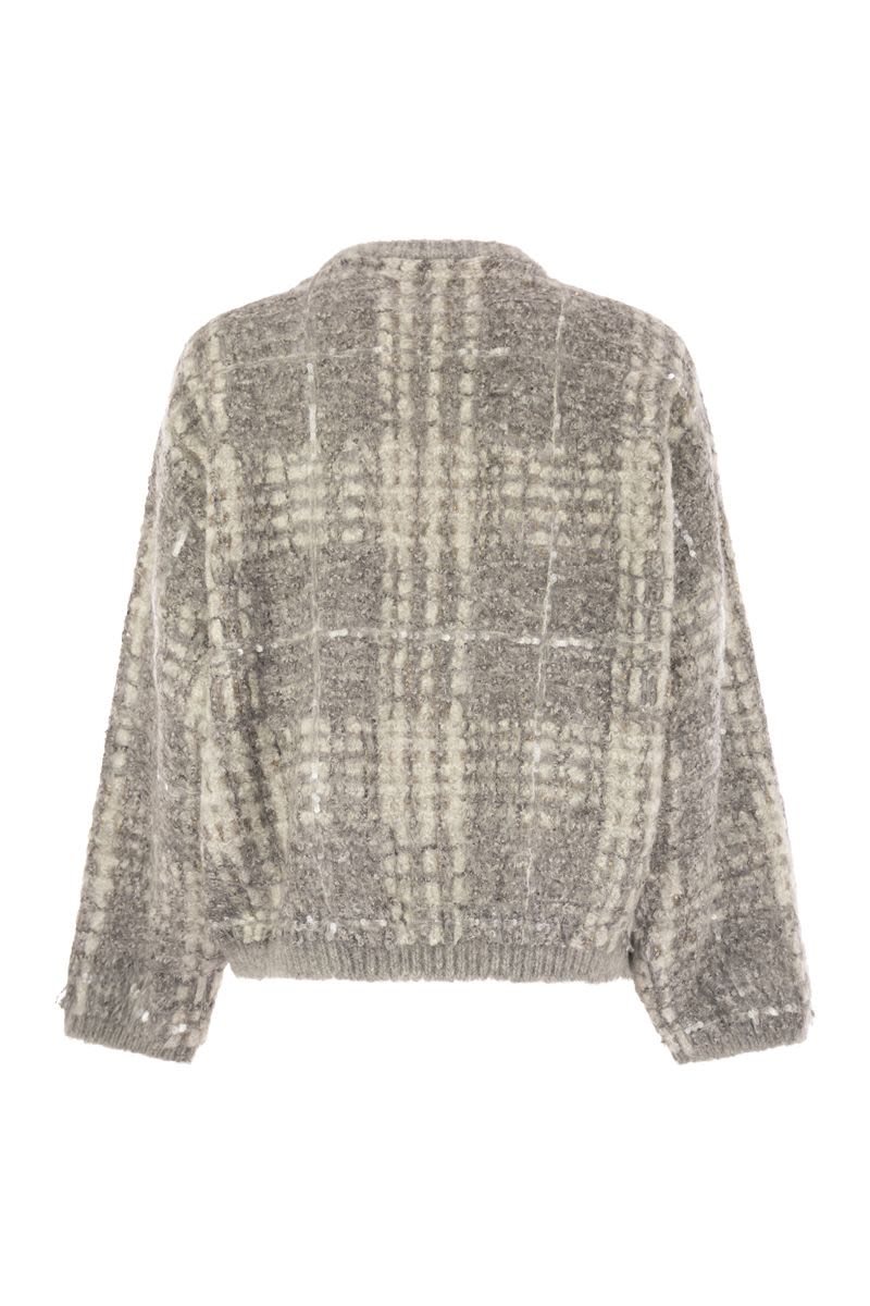 BRUNELLO CUCINELLI Dazzling Knit Sweater in Mohair, Alpaca and Wool