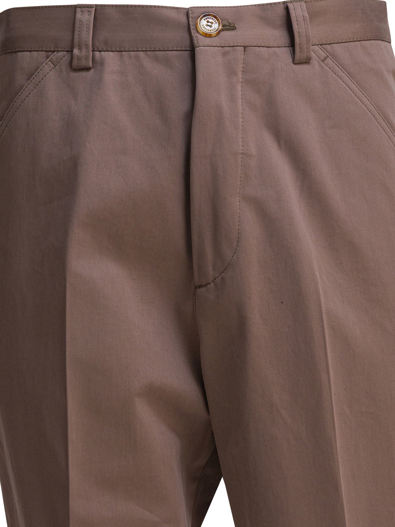 BRUNELLO CUCINELLI Cotton Trousers for Men - FW25