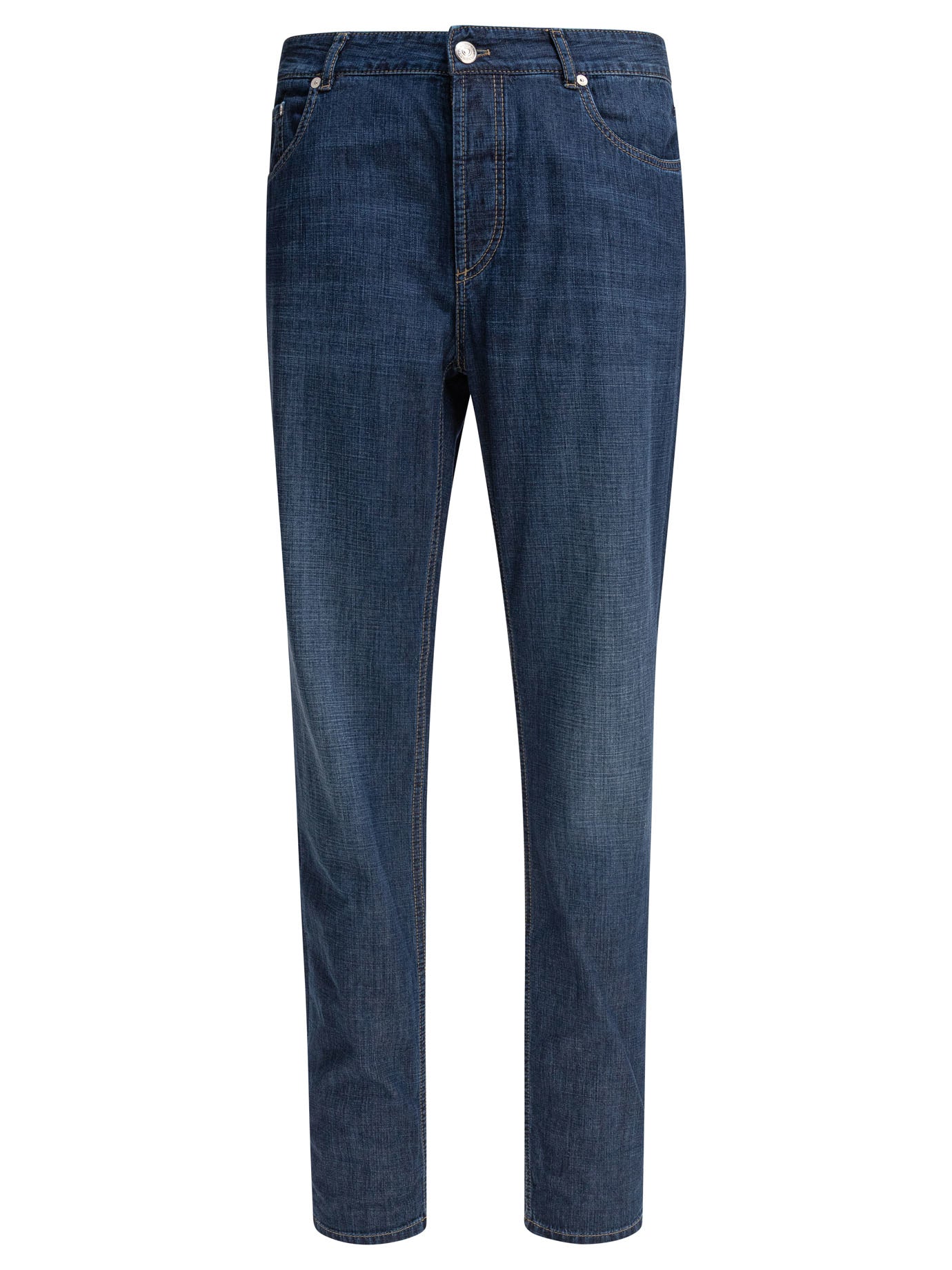 BRUNELLO CUCINELLI Classic Fit Cotton Jeans for Men - Spring Summer 25
