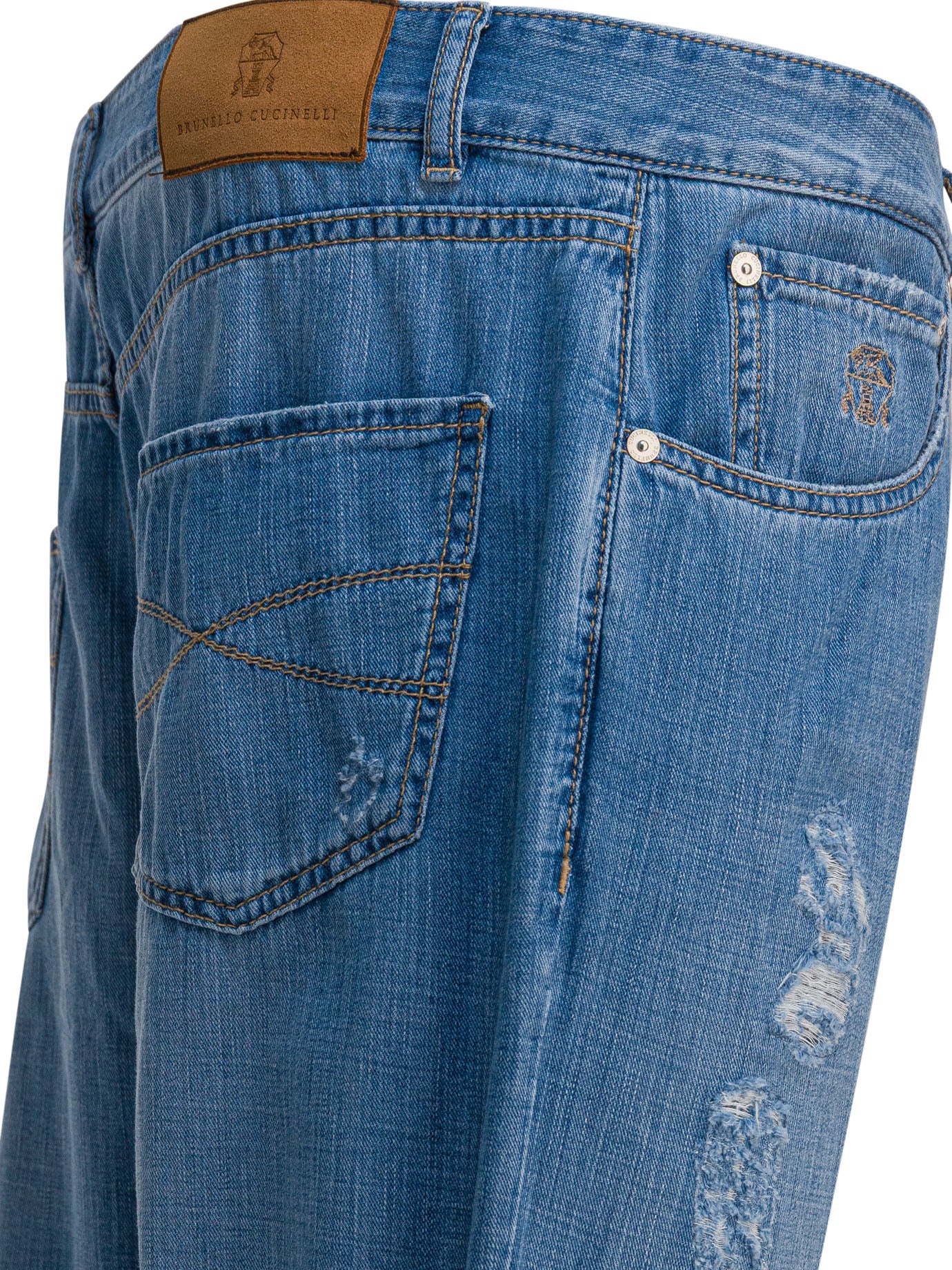 BRUNELLO CUCINELLI Leisure Fit Five-Pocket Jeans for Men