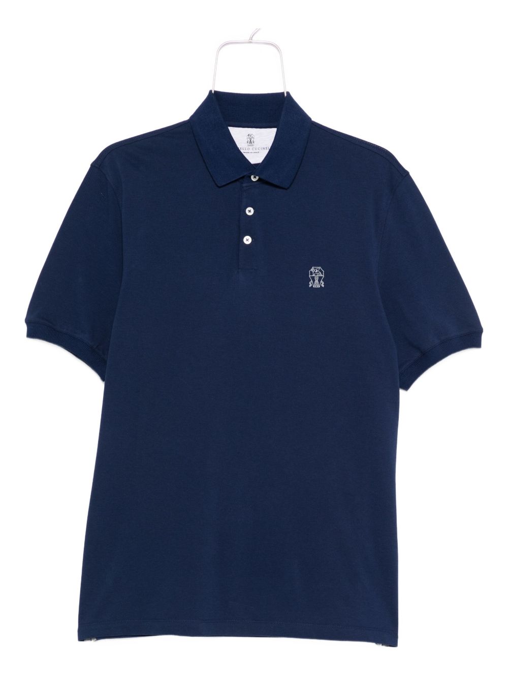 BRUNELLO CUCINELLI Logo Cotton Polo Shirt - Short Sleeves