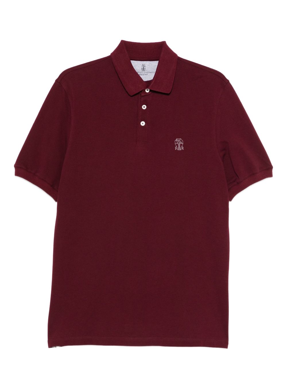 BRUNELLO CUCINELLI Logo Cotton Polo Shirt - Short Sleeve