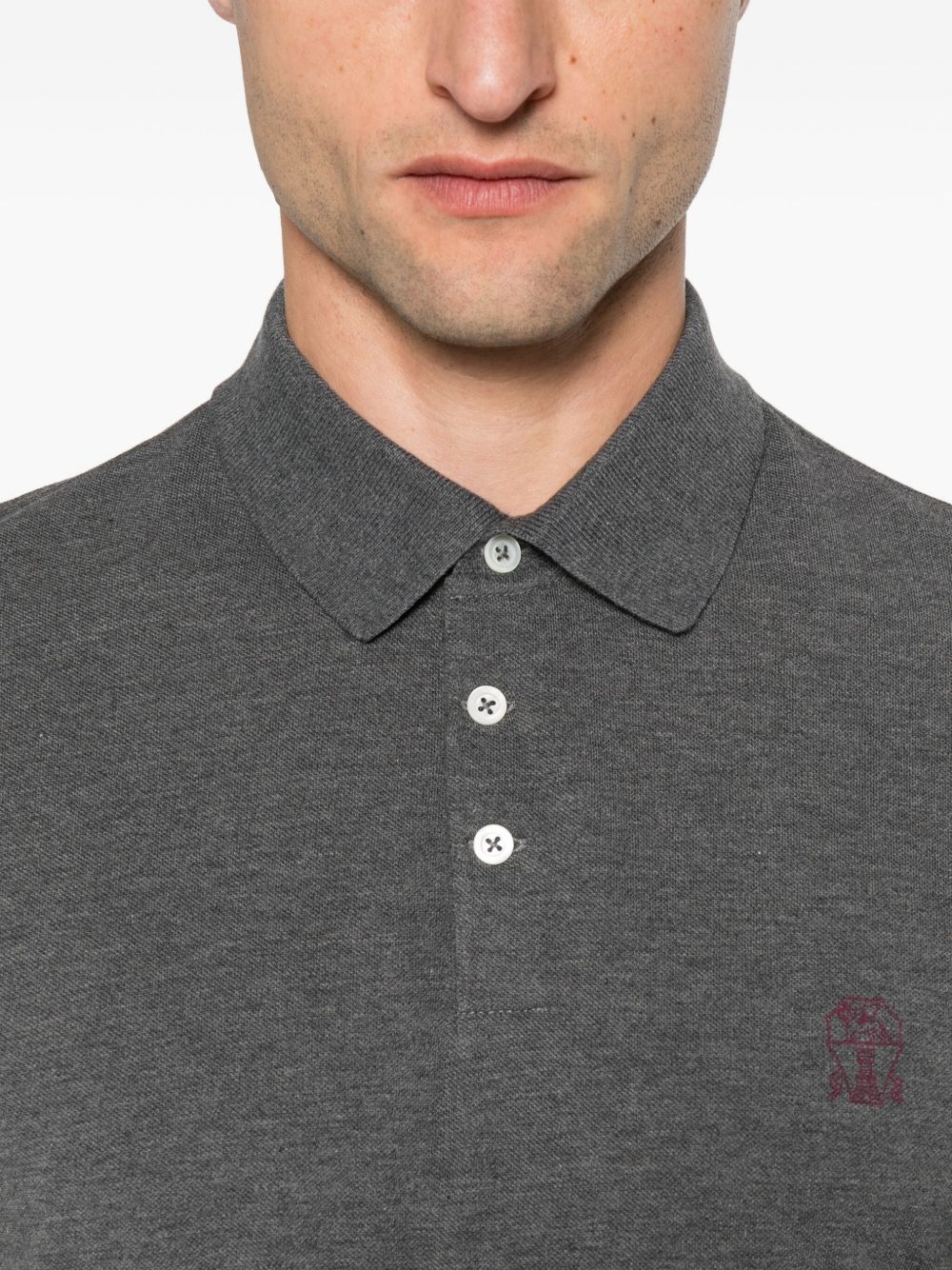 BRUNELLO CUCINELLI Logo Cotton Polo Shirt - FW25 Collection