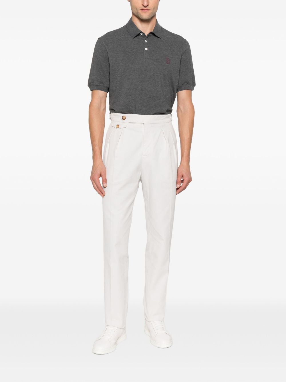 BRUNELLO CUCINELLI Logo Cotton Polo Shirt - FW25 Collection