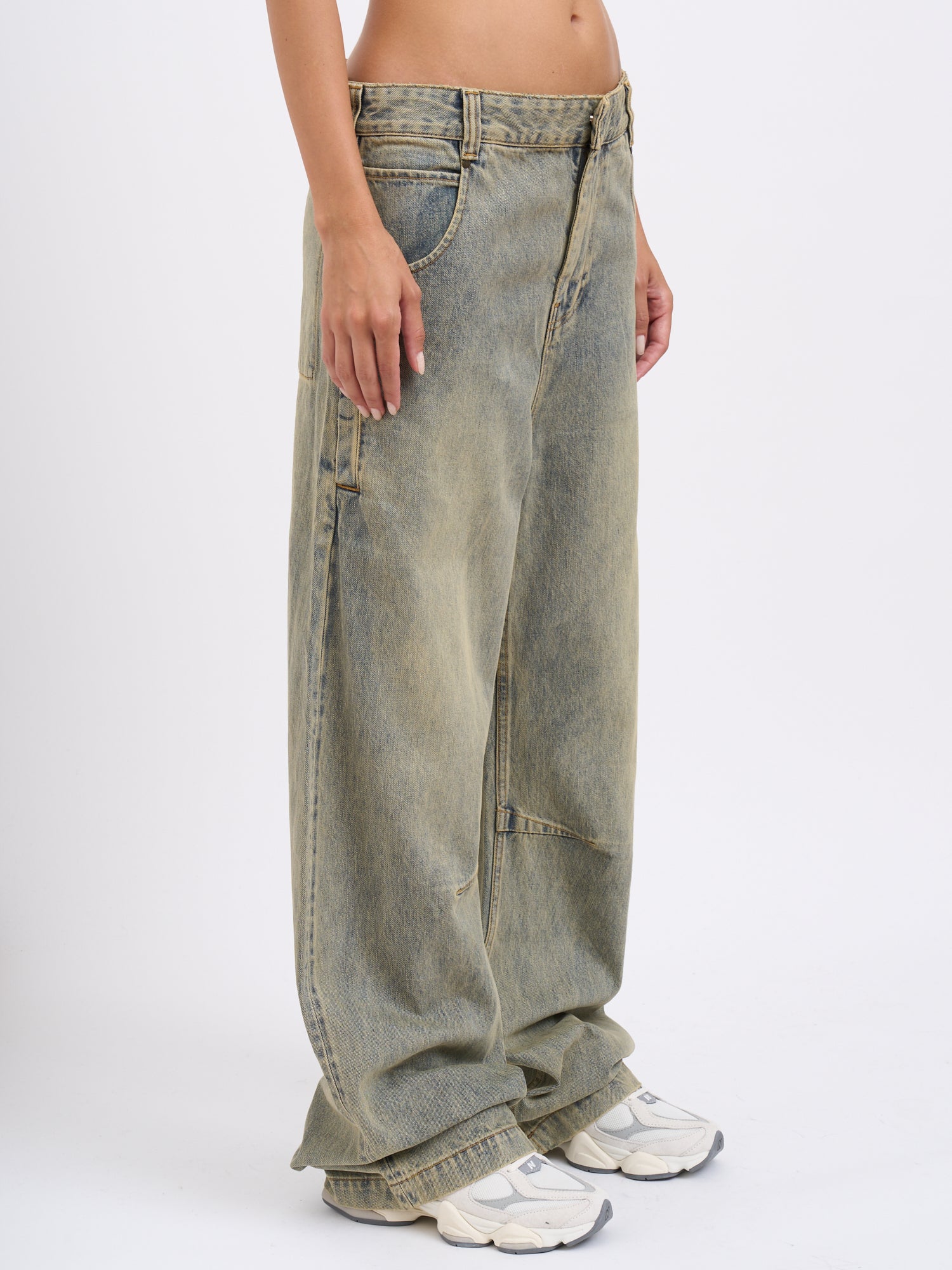 ENTIRE STUDIOS Wide Leg Pants with 5 Pockets - Size XS