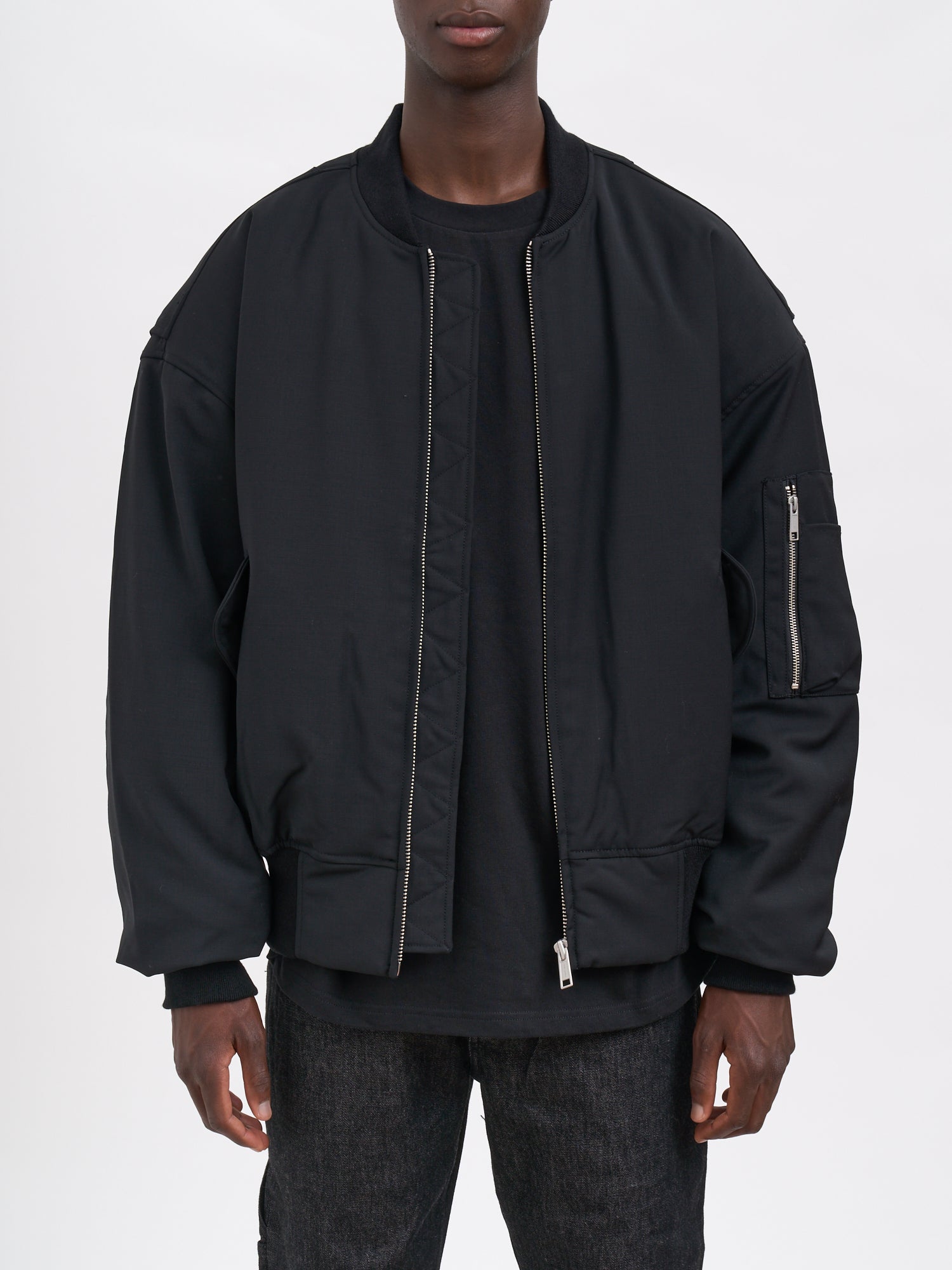 ENTIRE STUDIOS Boxy Fit Bomber Jacket - Size M