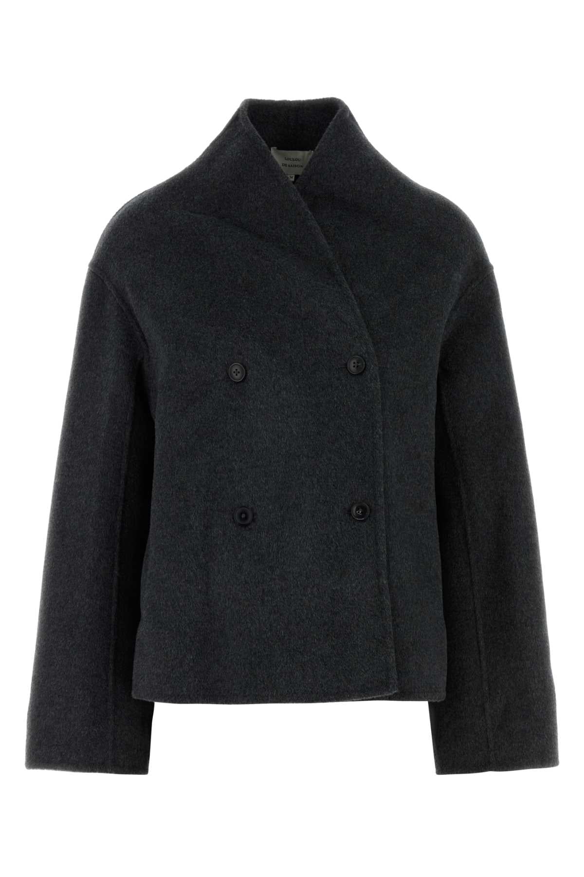 LOULOU DE SAISON Double Breasted Flannel Blazer for Women