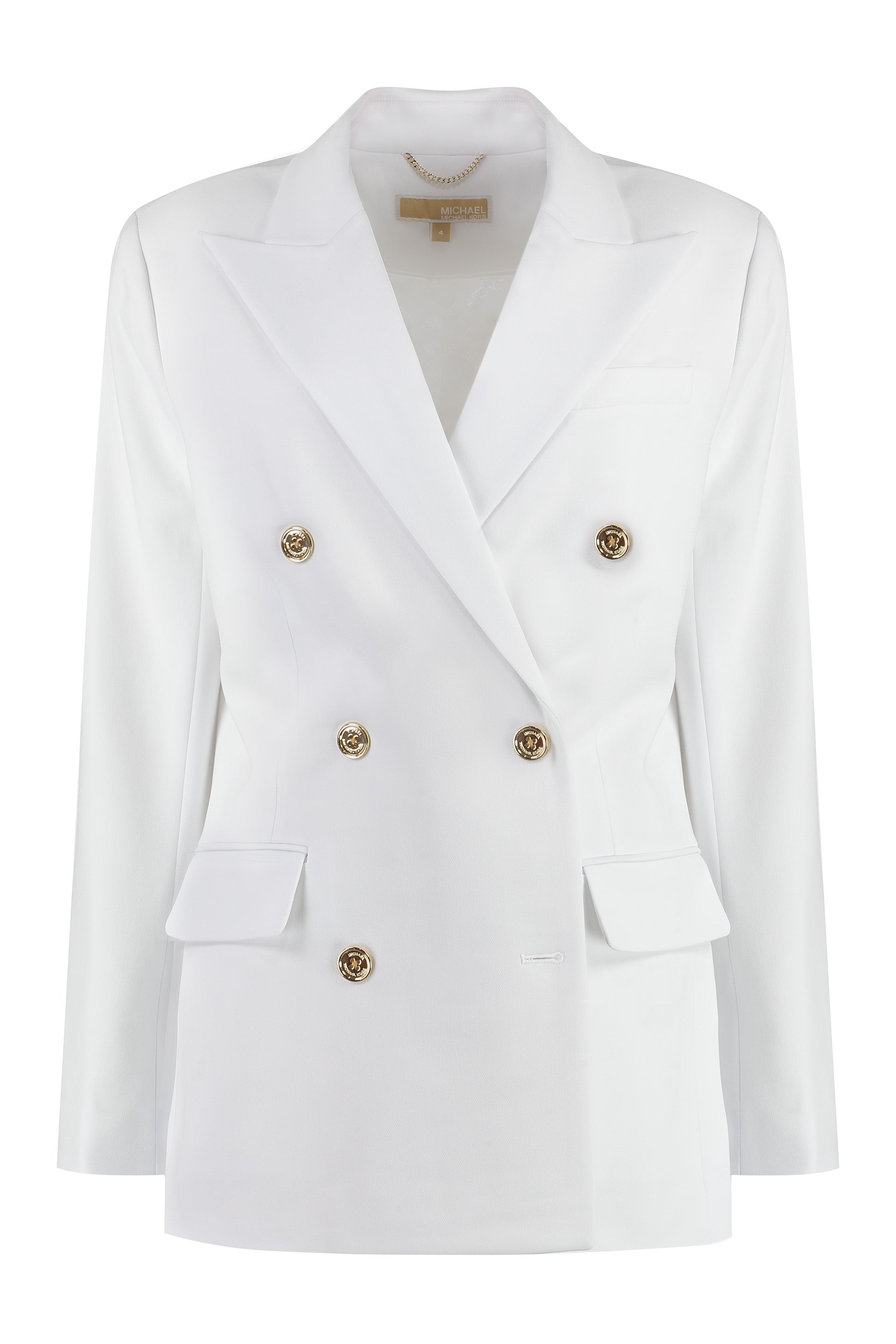 MICHAEL KORS Double-Breasted Crepe Blazer for Women - SS24 Collection