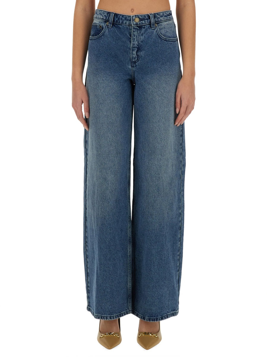 MICHAEL MICHAEL KORS Wide Fit Straight Leg Jeans - Size 2